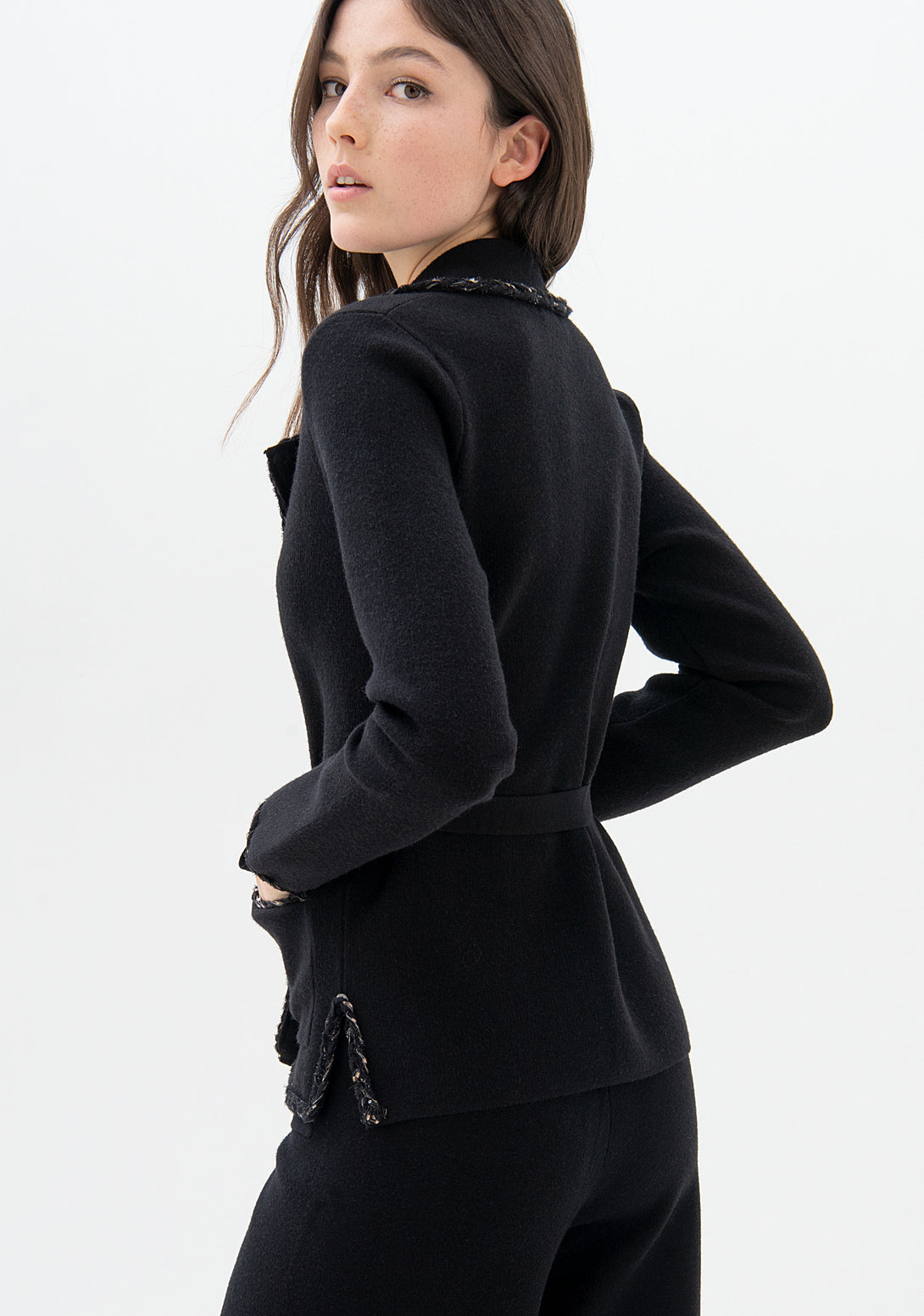 Knitted blazer regular fit