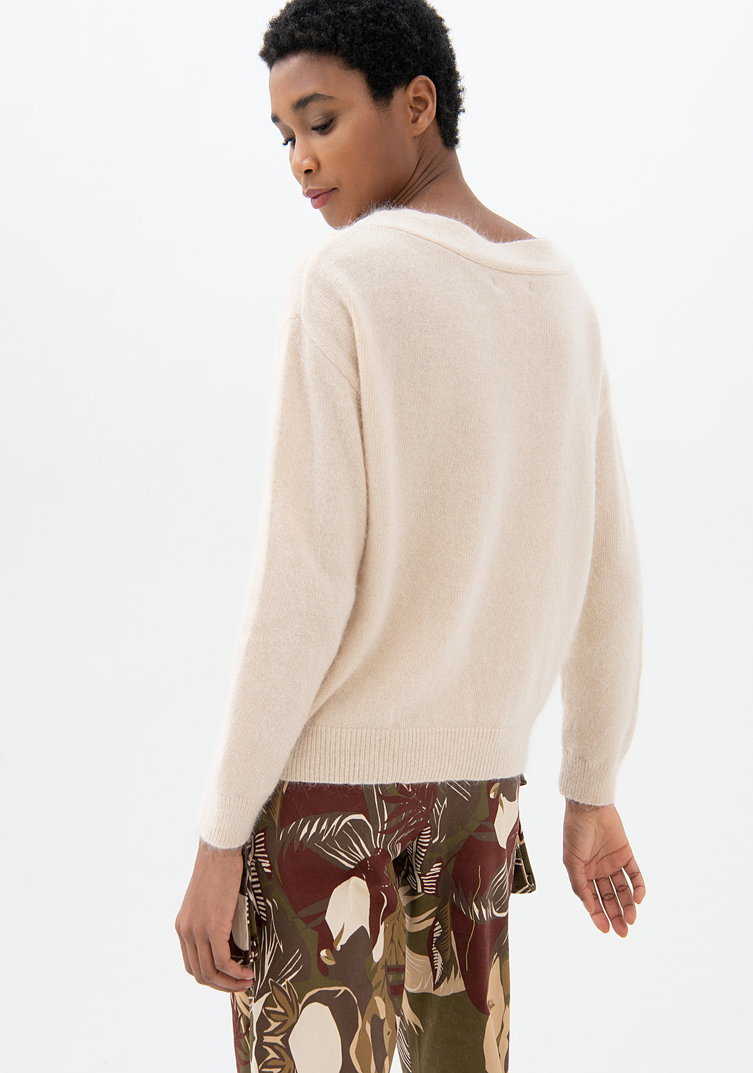Knitwear wide fit with angora