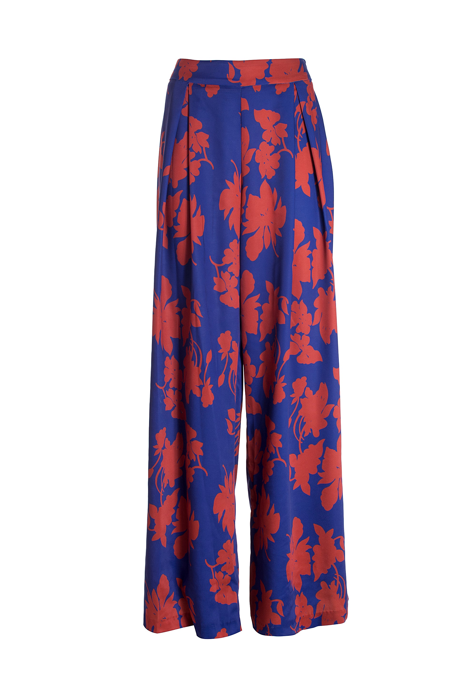 Palazzo pant wide fit with flowery pattern Fracomina F321WV3005W505N4-335_06