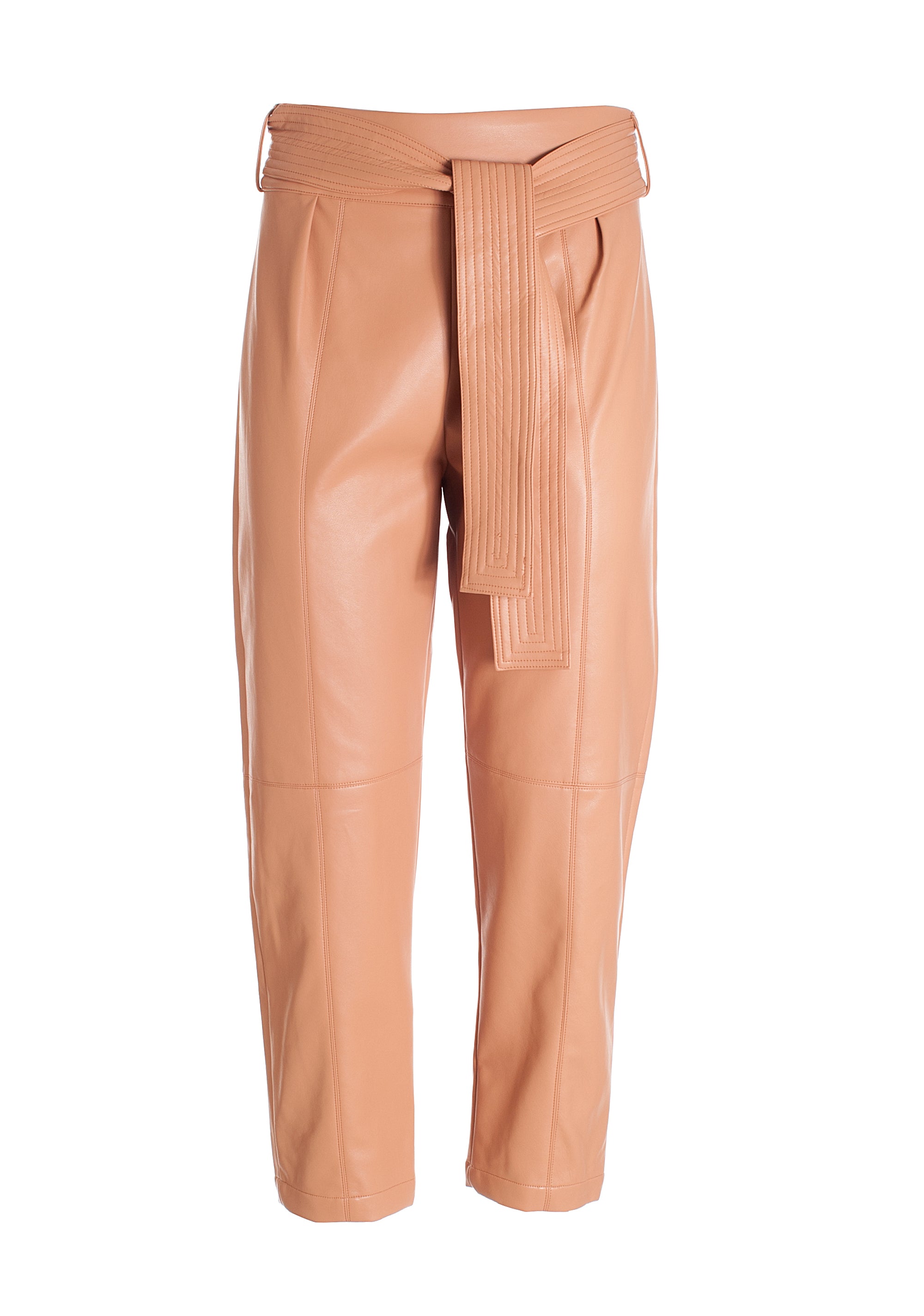 Pant straight line, cropped, made in eco leather Fracomina F321WVD005E40201-238_06