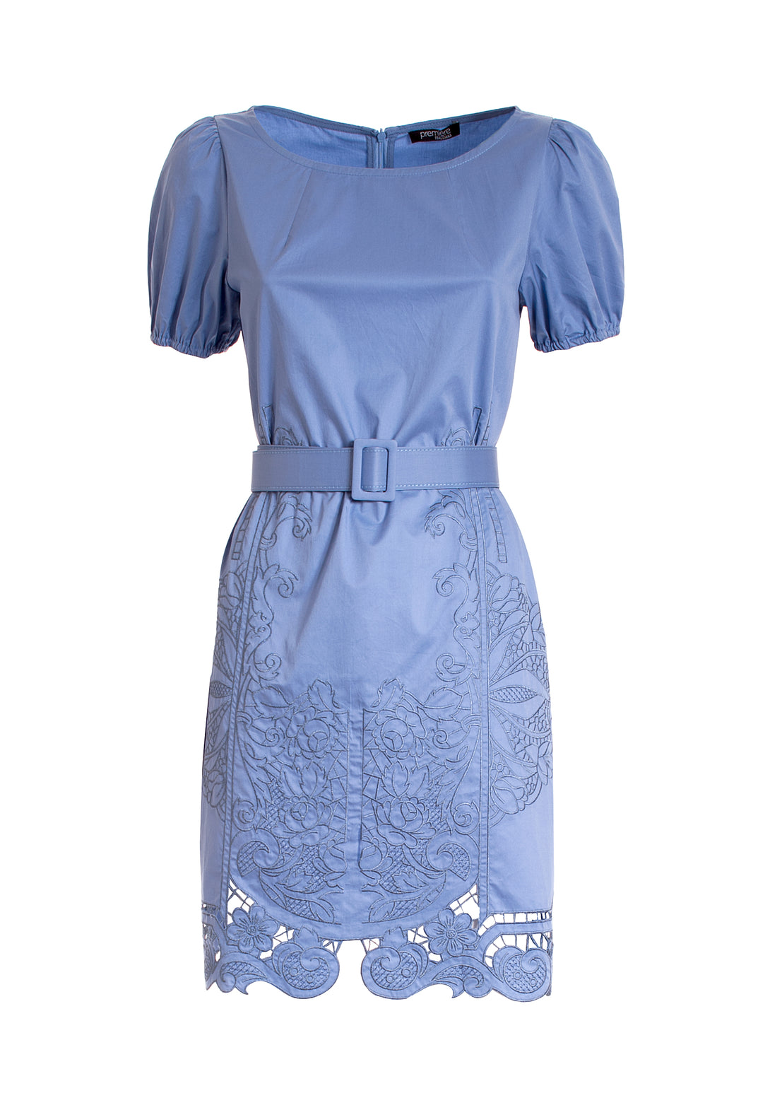 Mini dress regular fit made in cotton with embroidery Fracomina F322SD1026W400E5