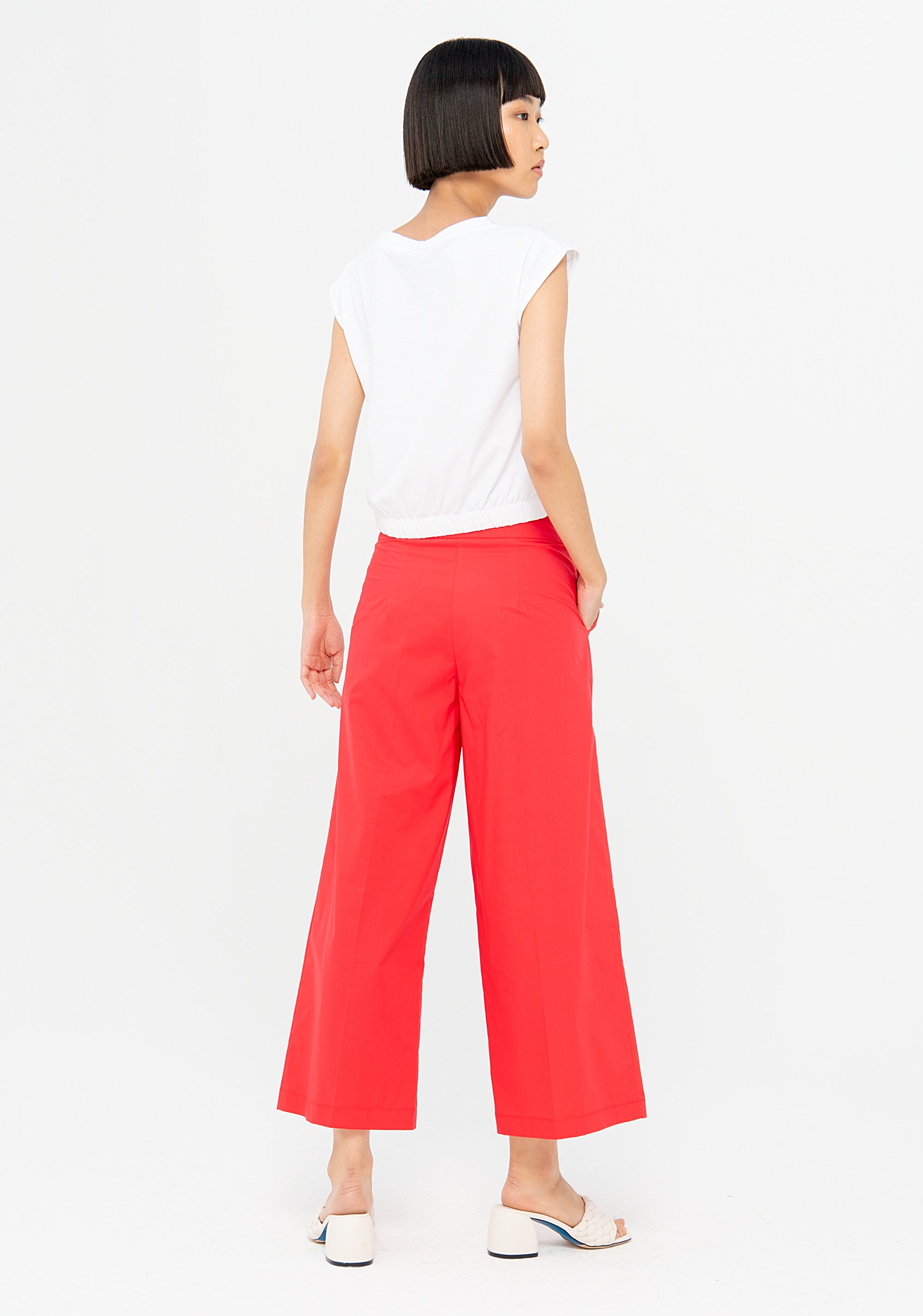 Culotte pant cropped made in cotton Fracomina F322SV3002W53801-234_4