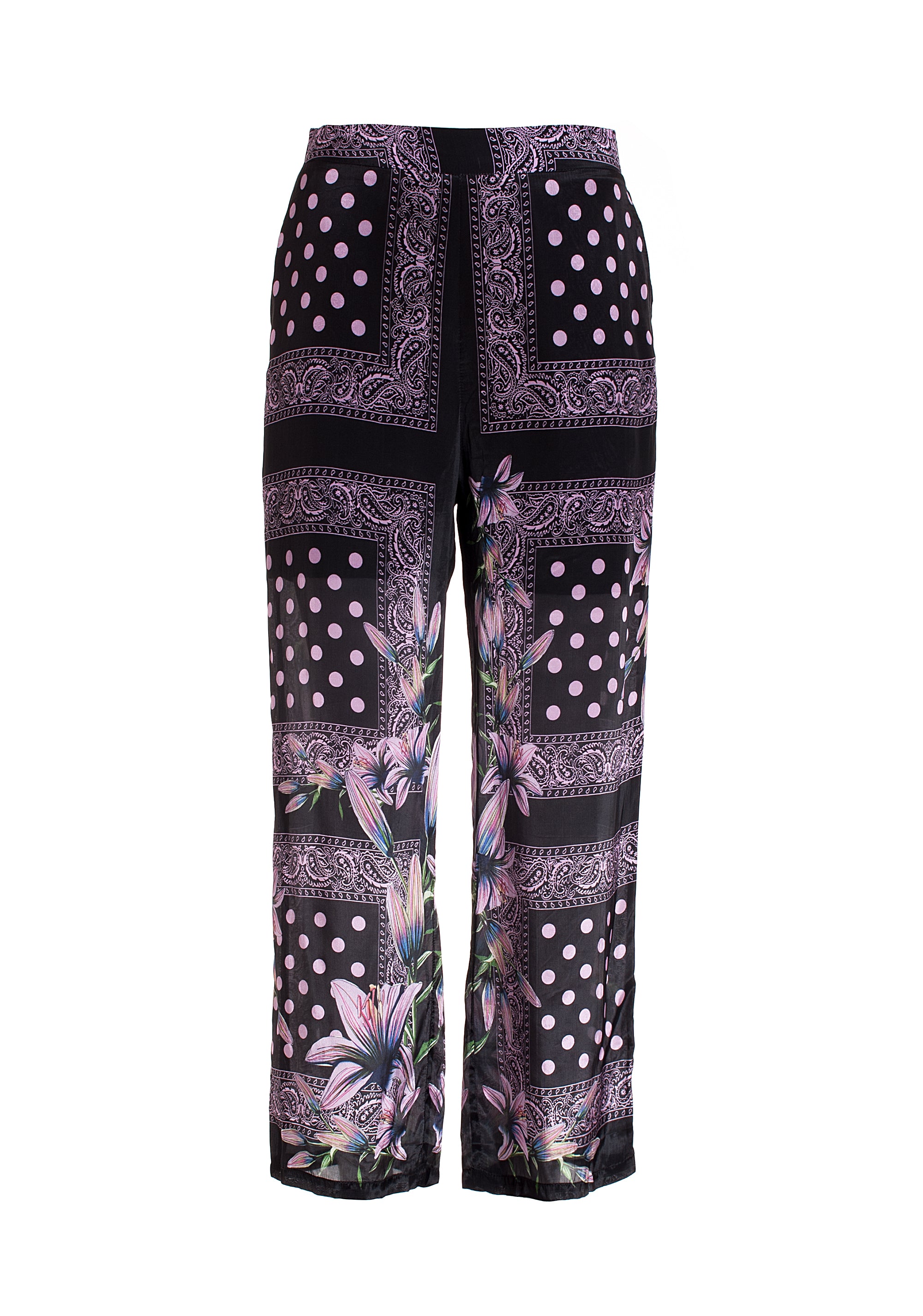 Pant wide fit with multicolor pattern Fracomina F322SV3010W418R8-053_6