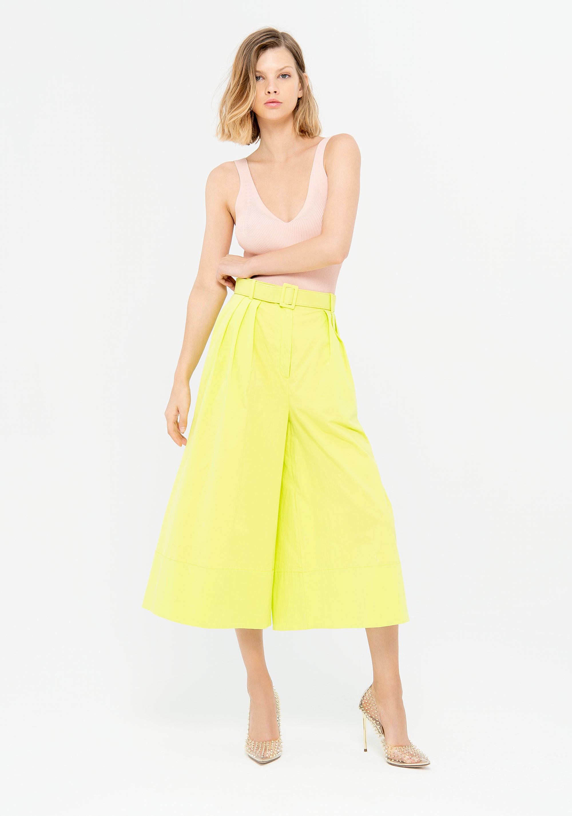 Culotte pant cropped Fracomina F322SV9004W53301-P07