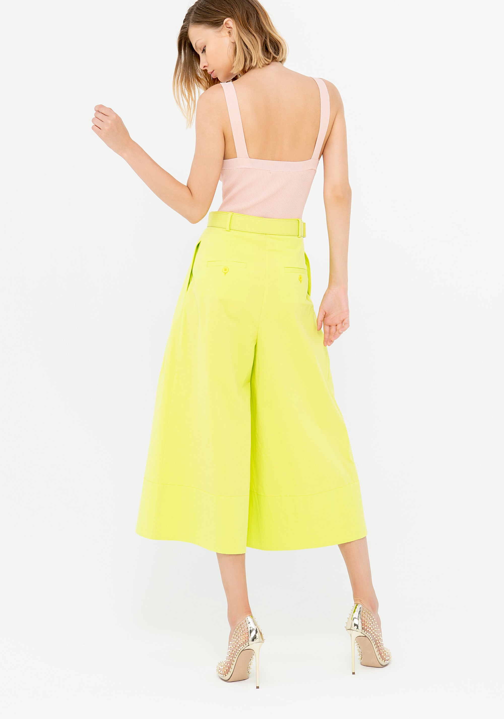 Culotte pant cropped Fracomina F322SV9004W53301-P07_5