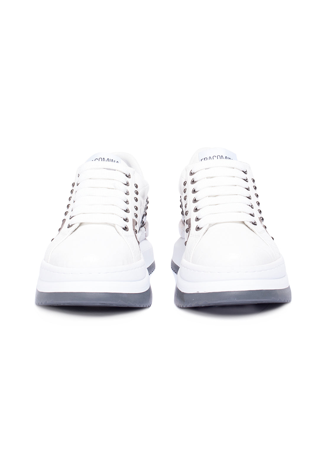 Sneakers made in eco leather with crocodile print