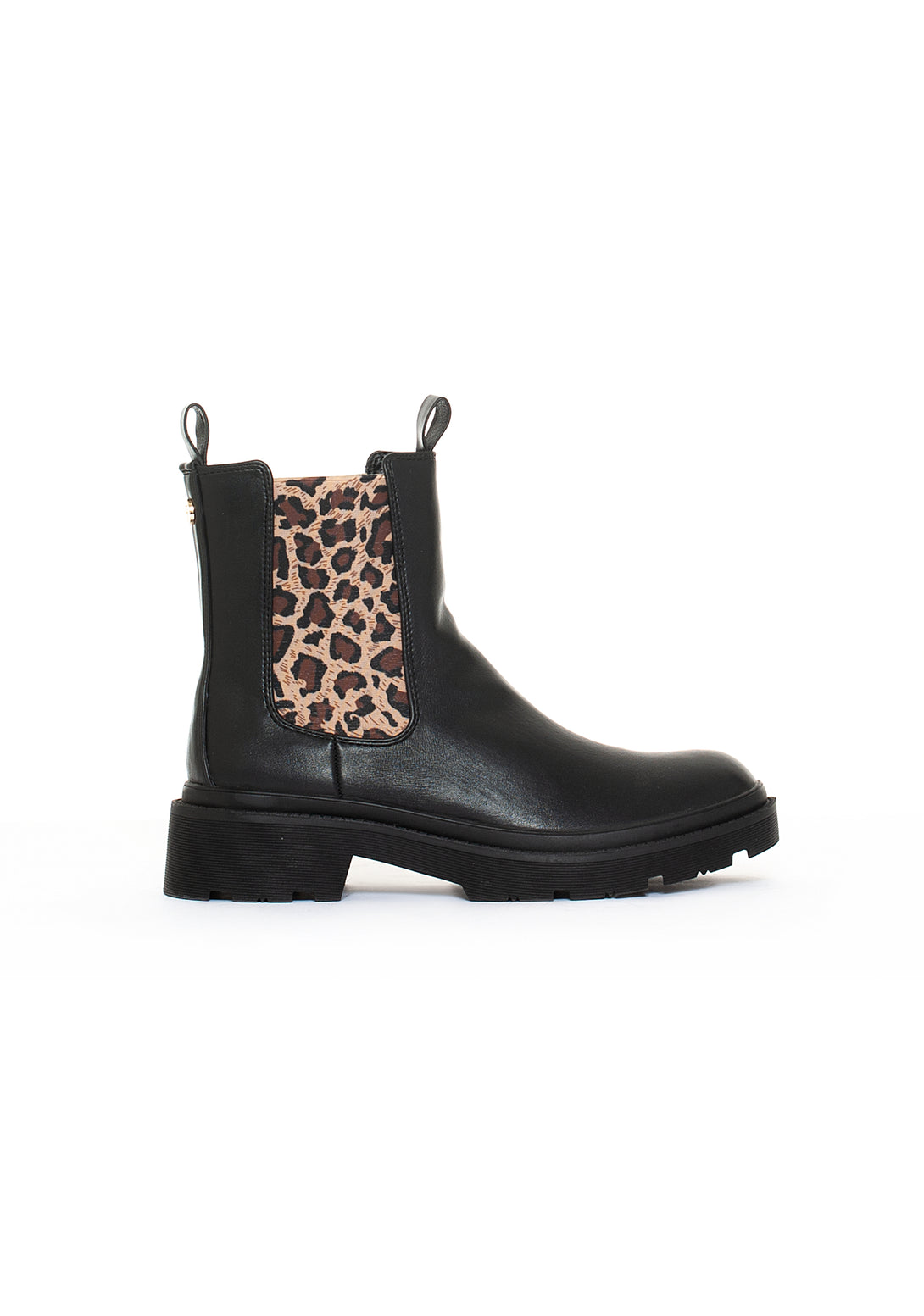 Chelsea boots made in eco leather with animalier details Fracomina F722WS5007P428L7-053