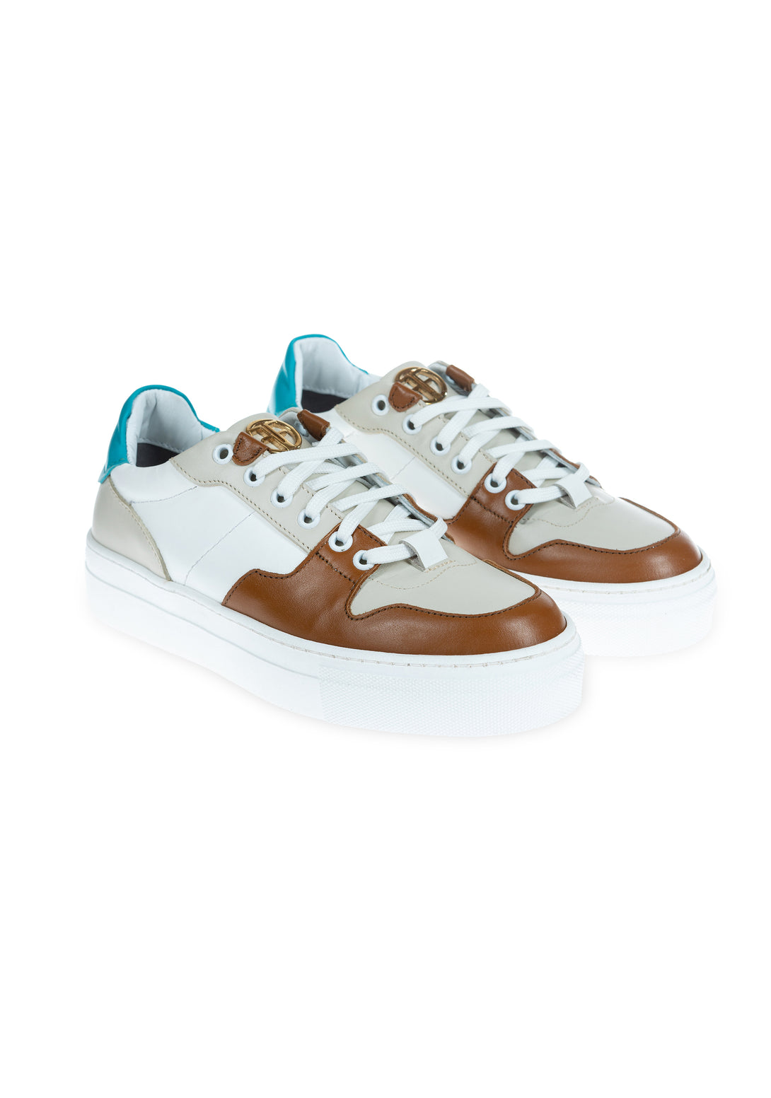 Sneakers made in multicolor leather Fracomina F723SS6005L40101-Q56-2