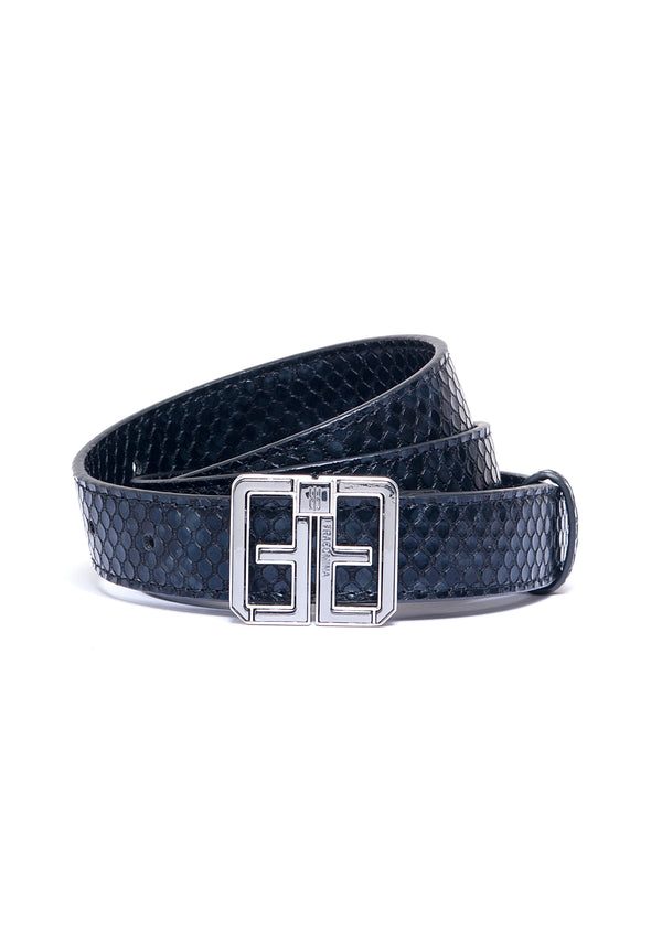 Thin belt made in fake leather with crocodile print Fracomina FA21WA5001P41101-053