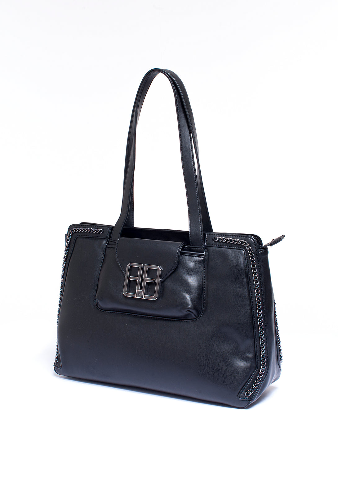 Shopping bag made in eco leather with chain Fracomina FA21WB1004P41101-053_01