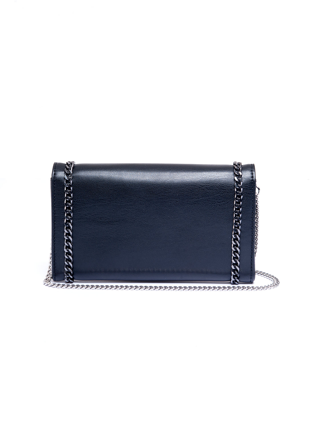 Pochette bag made in eco leather with chain