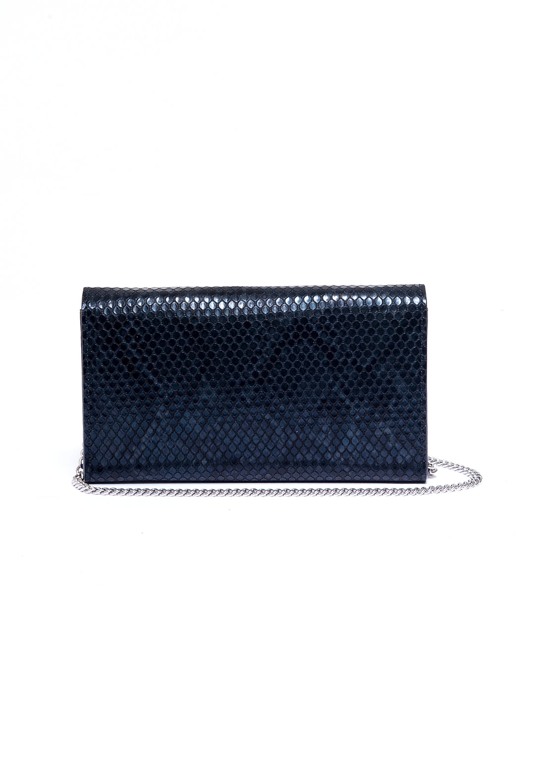 Pochette bag made in eco leather with python print