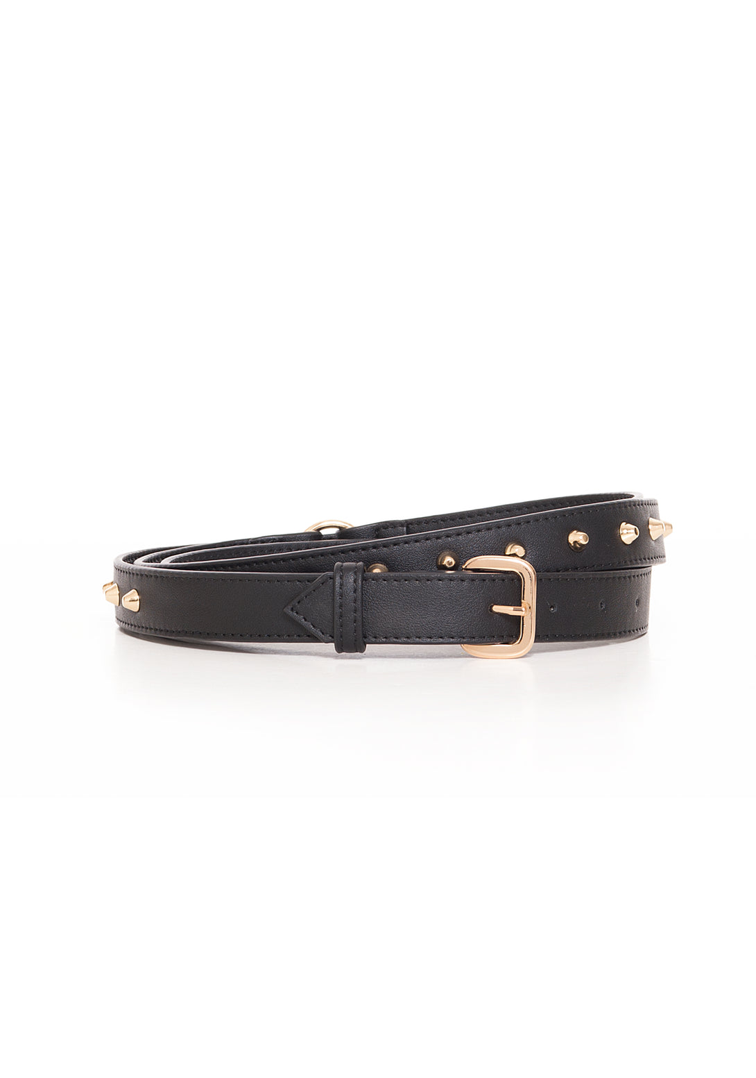 Thin belt made in eco leather with studs Fracomina FA22WA5007P41101-053