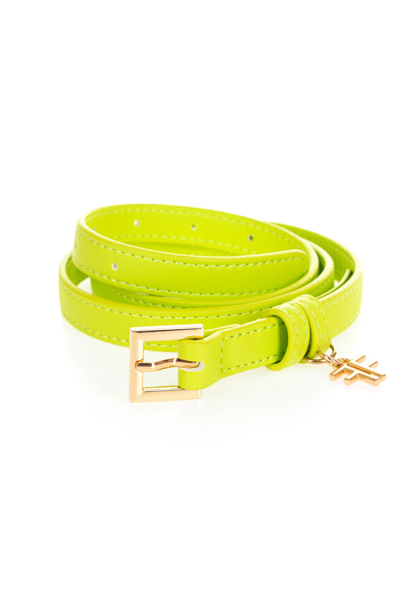Belt made in eco leather with metal plate with logo Fracomina FA23SA5003P41101-188-1