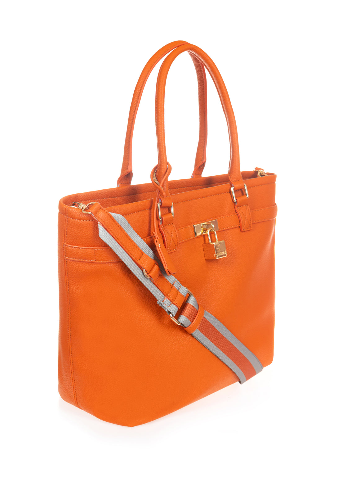 Tote bag made in eco leather with coloured shoulder strap Fracomina FA23SB1005P411S6-376-3