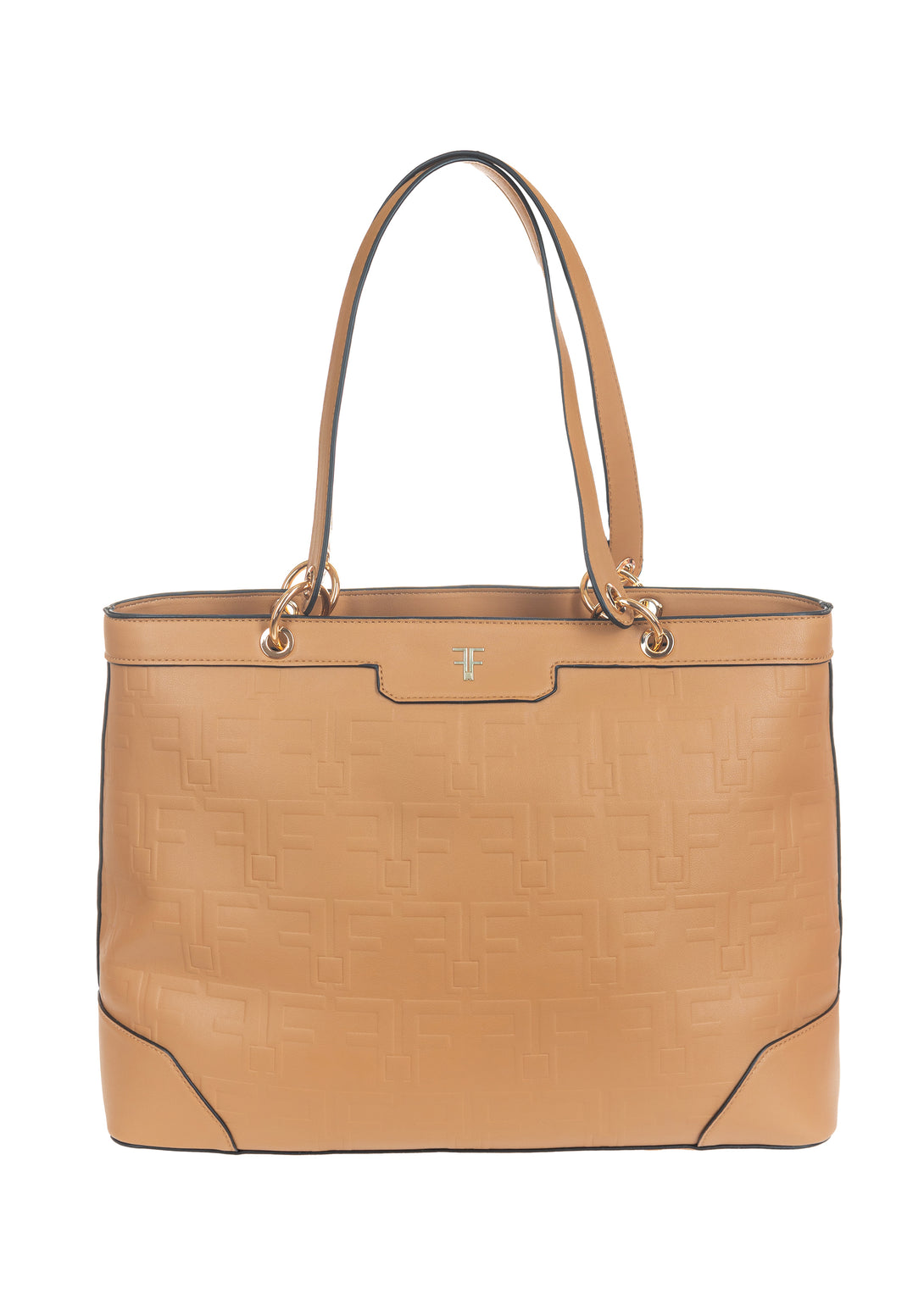 Shopping bag made in eco leather with logo Fracomina FA23SBA005P411N4-B53-2