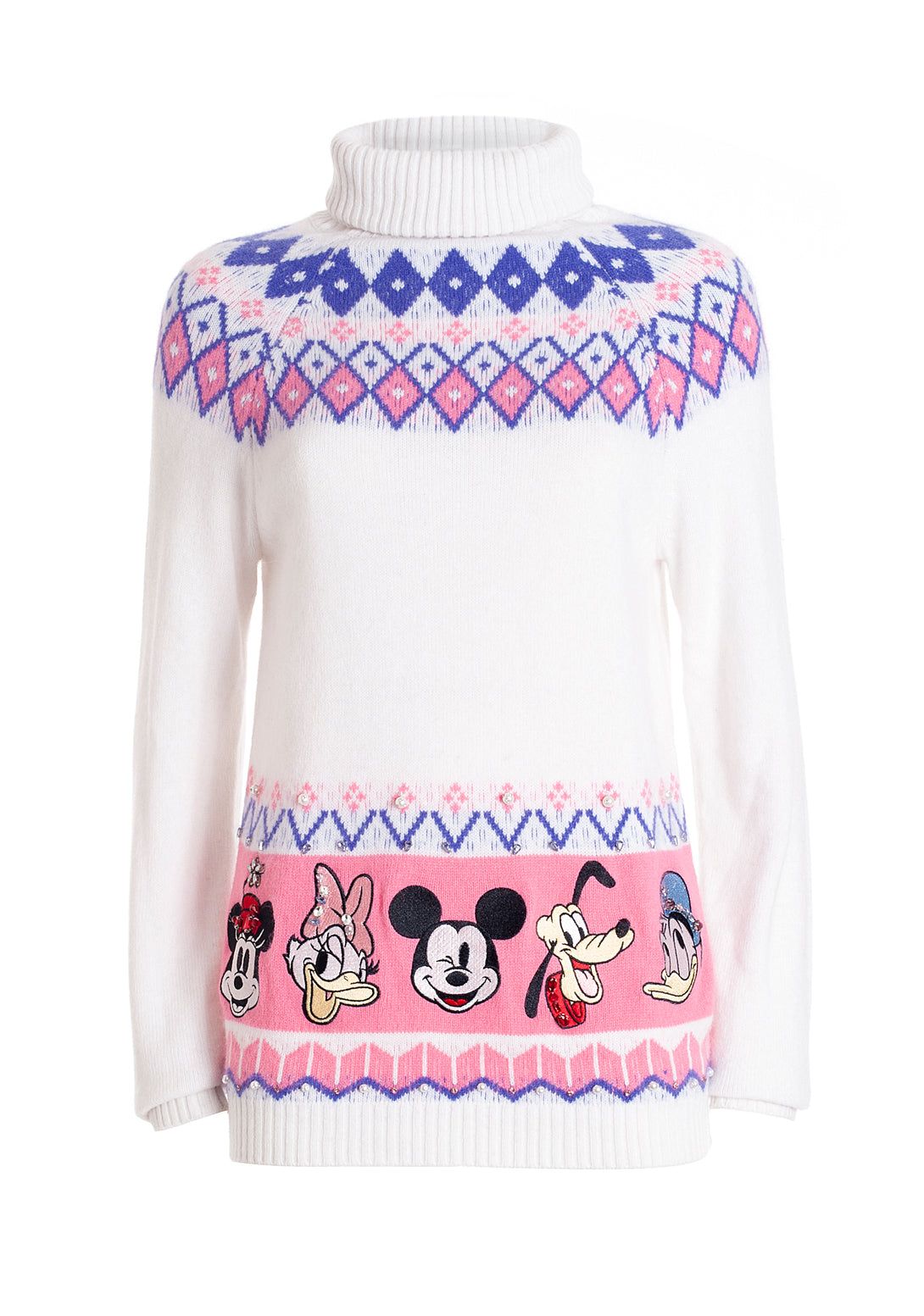 Knitwear regular fit made in angora and wool and with Disney's jacquard effect