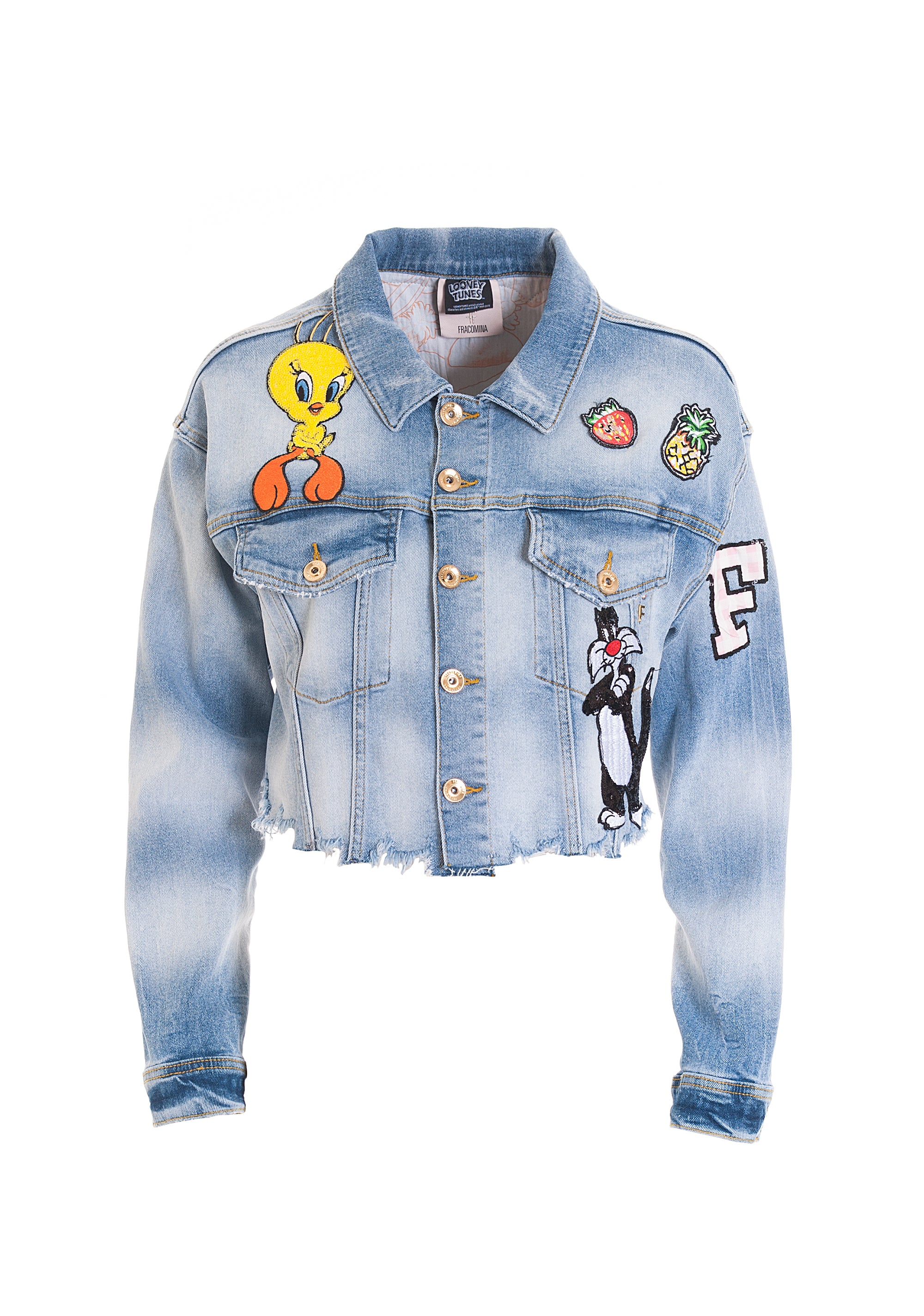 Short denim jacket Looney Tunes Fracomina FD22SJ4011D45003-L15_1