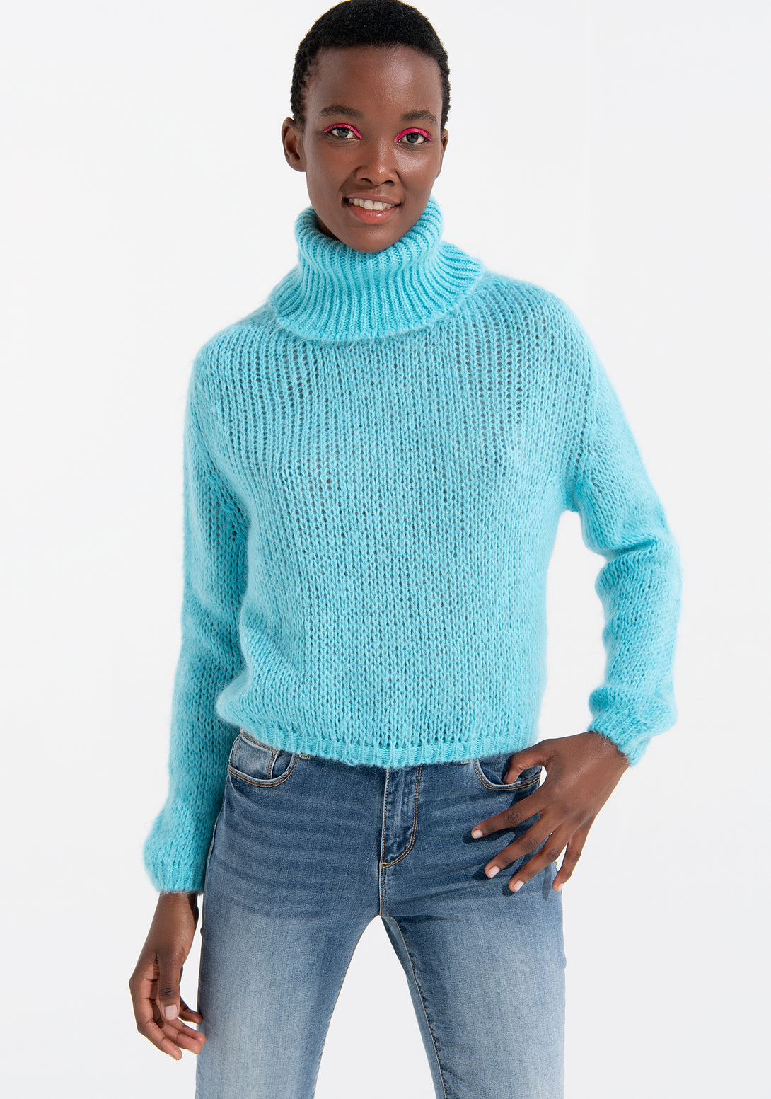Knitwear wide fit with mohair Fracomina FI21WT7016K48901-268