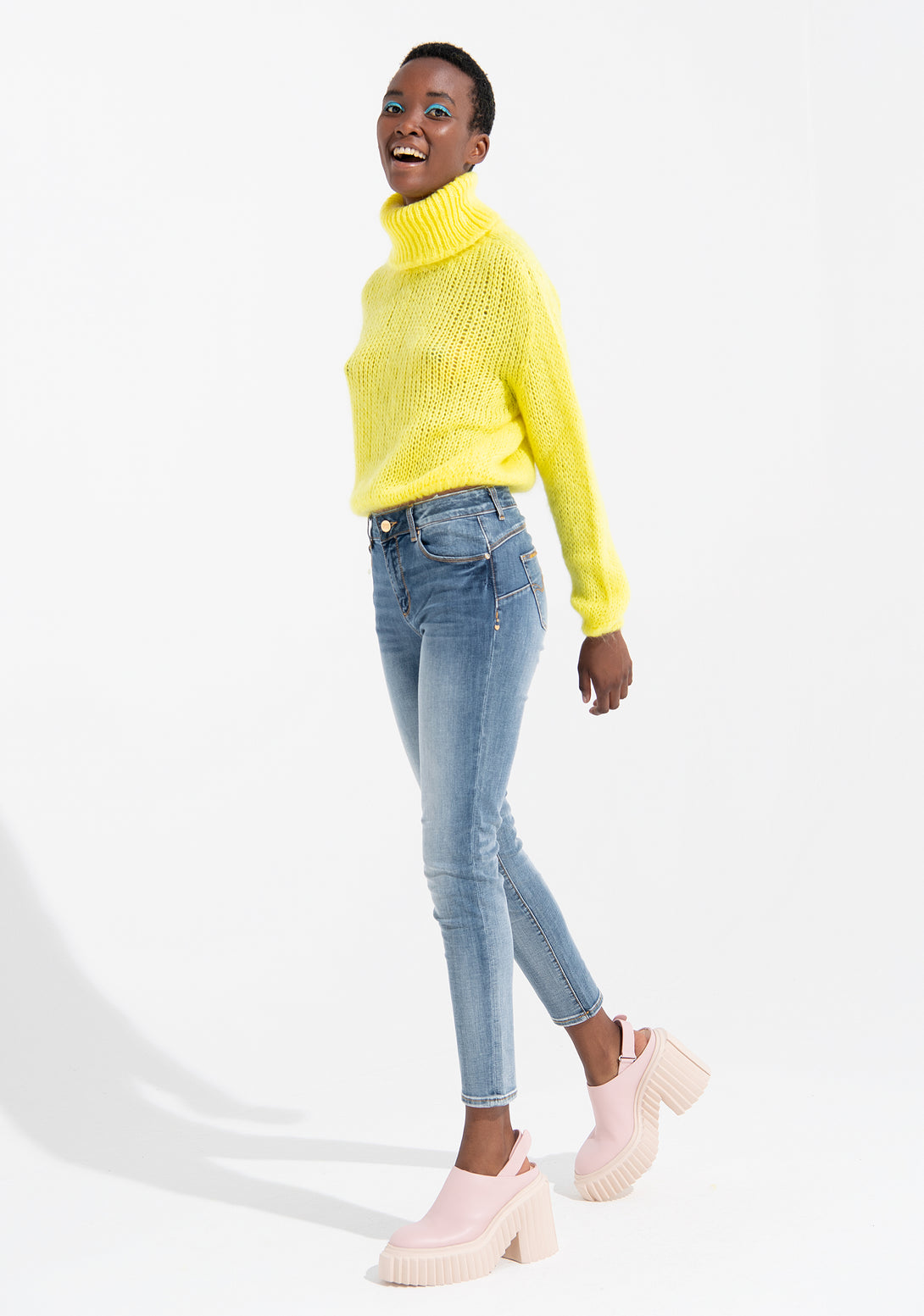 Knitwear wide fit with mohair Fracomina FI21WT7016K48901-P07