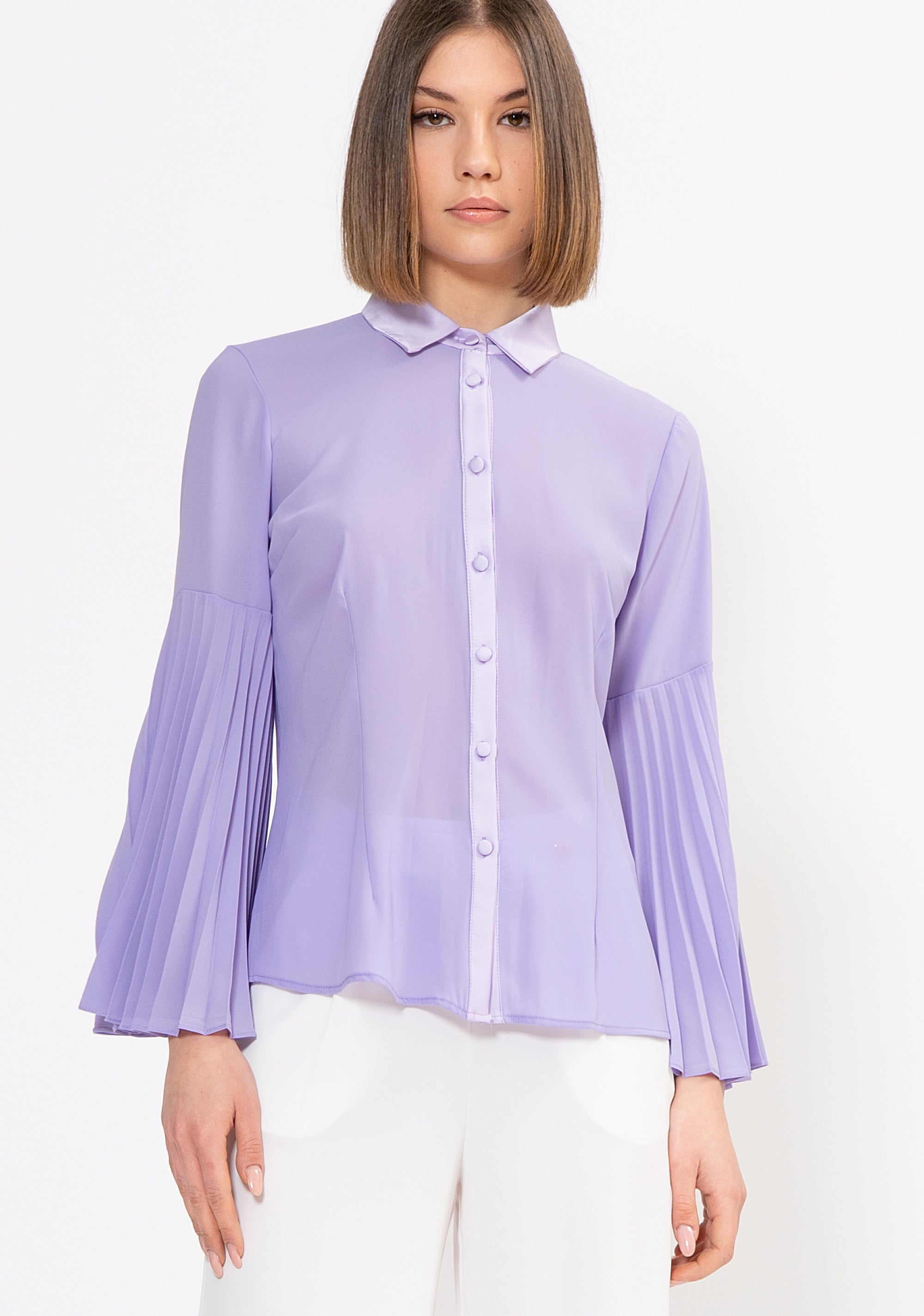 Shirt regular fit made in georgette Fracomina FI22ST6001W41201-I89