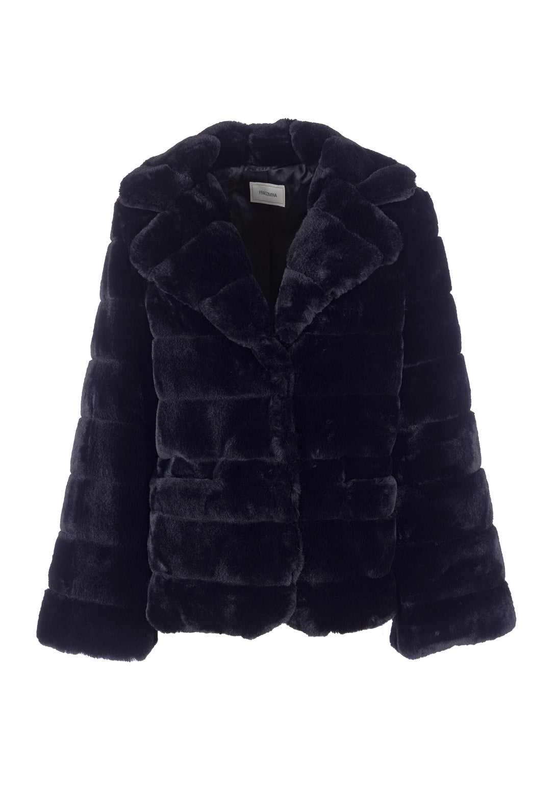 Jacket regular fit made in eco fur Fracomina FI22WC4001W54801-053