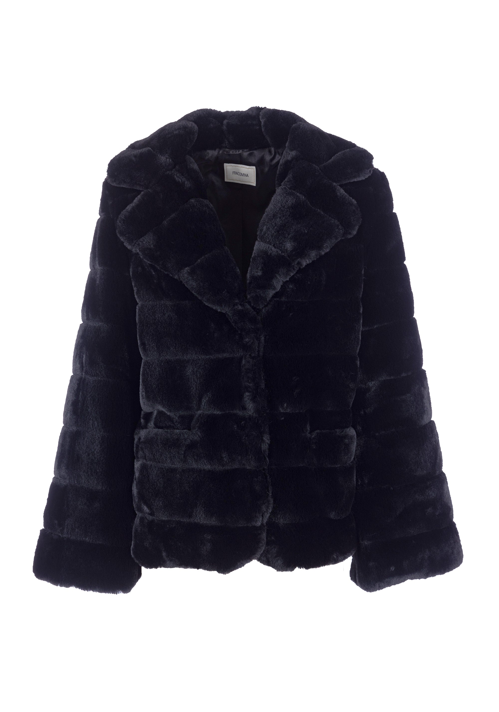 Jacket regular fit made in fake fur Fracomina FI22WC4001W54801-053