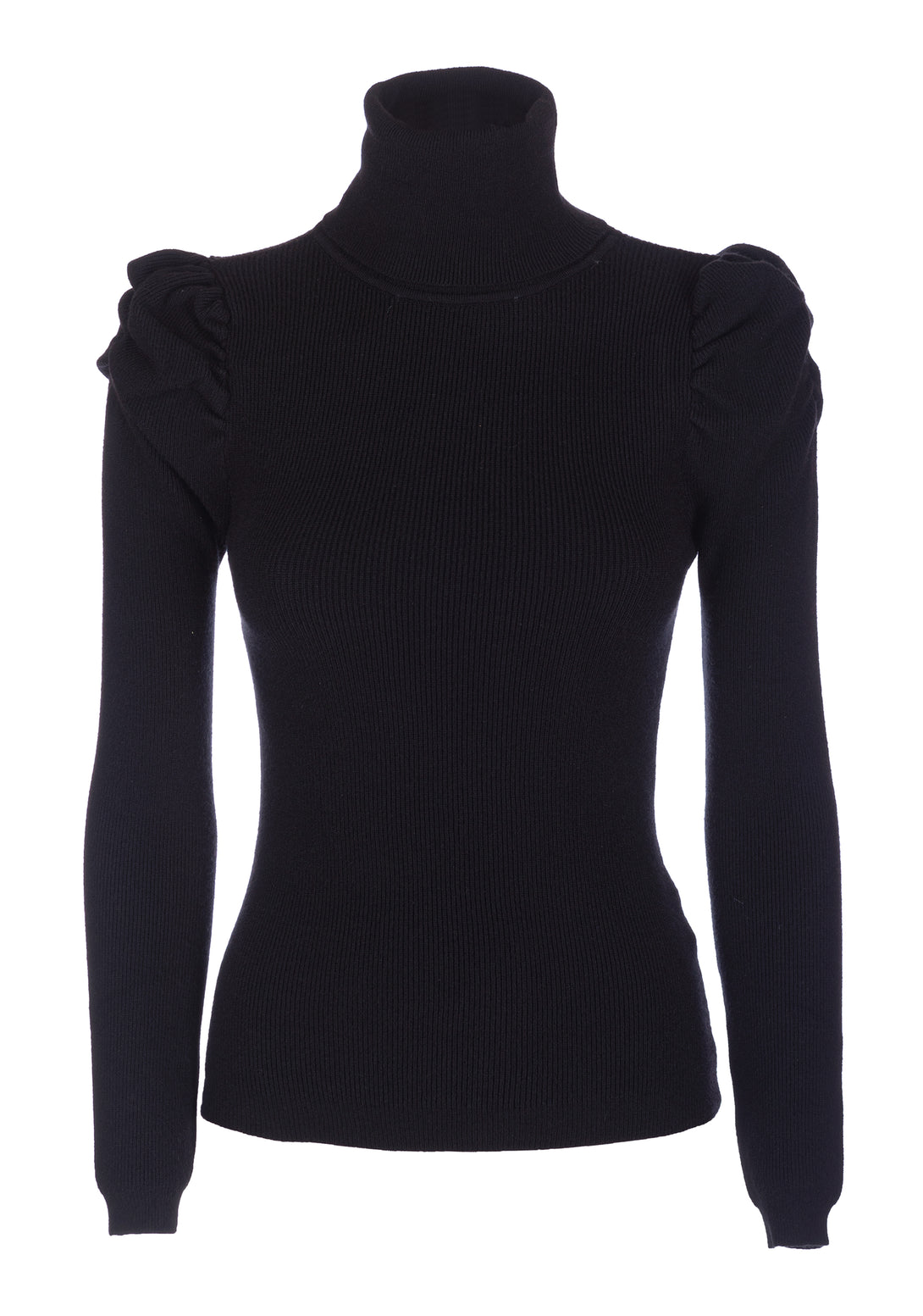 Knitwear slim fit with ribs and high neck Fracomina FI22WT7006K51301-053