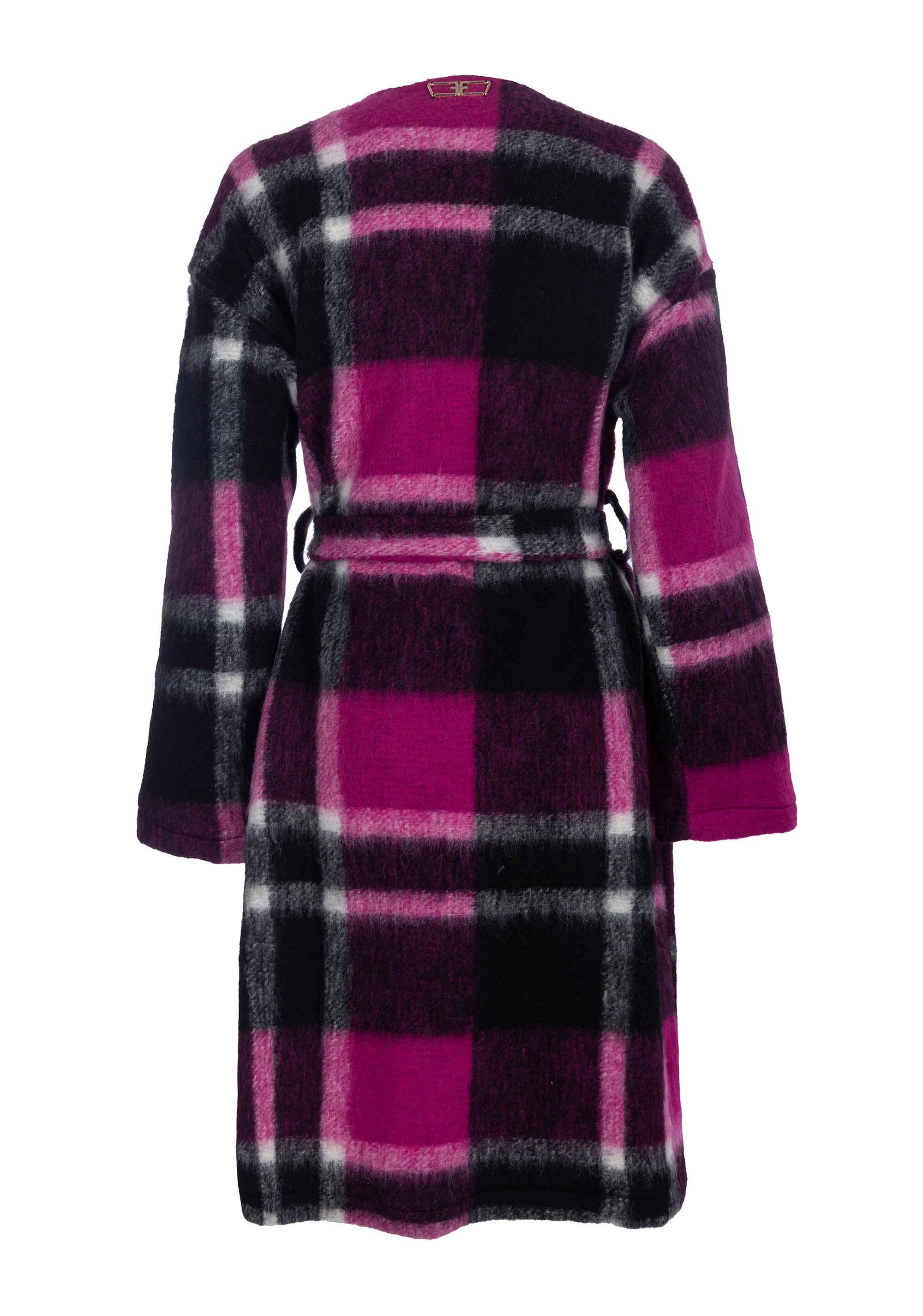 Coat regular fit made in tartan fabric Fracomina FJ22WC1005W50095_2