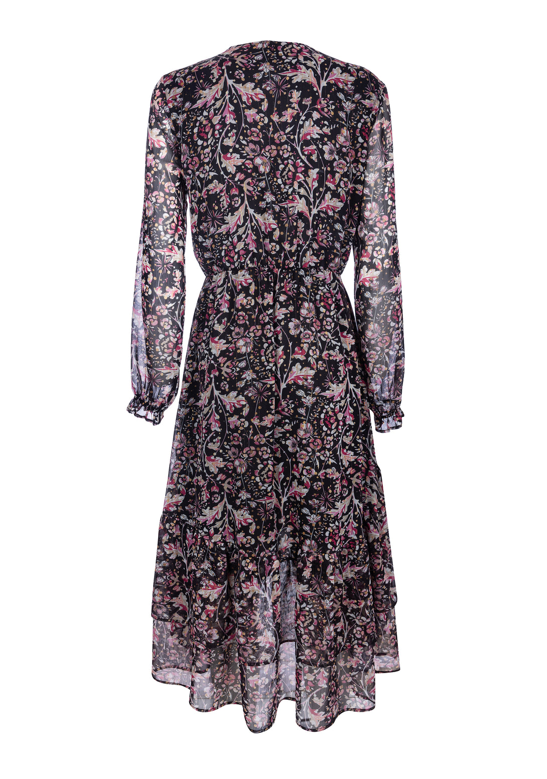 Wrap dress regular fit with flowery pattern