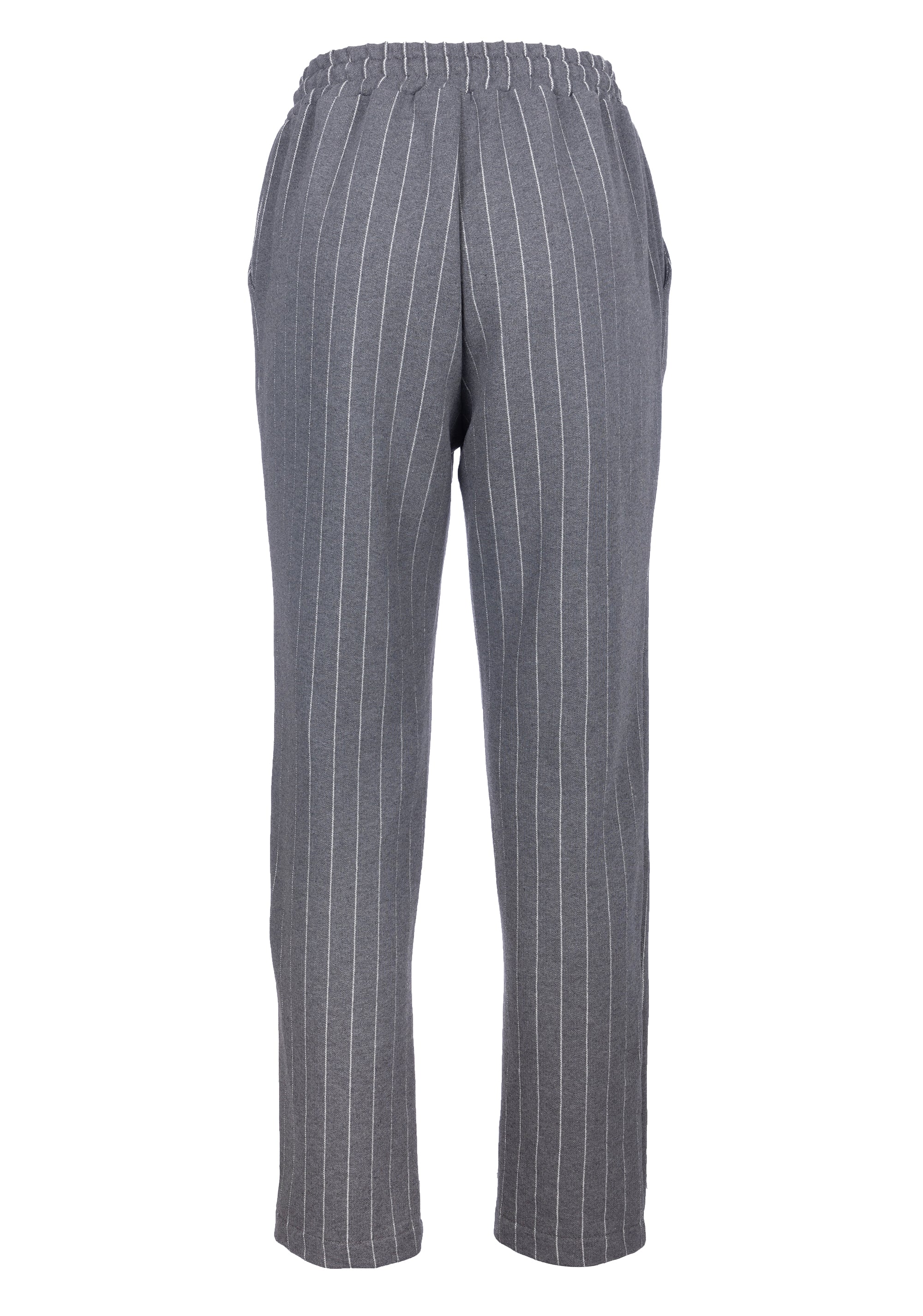 Jogger pant regular fit made in striped fleece Fracomina FJ22WV2002F402Q6_2