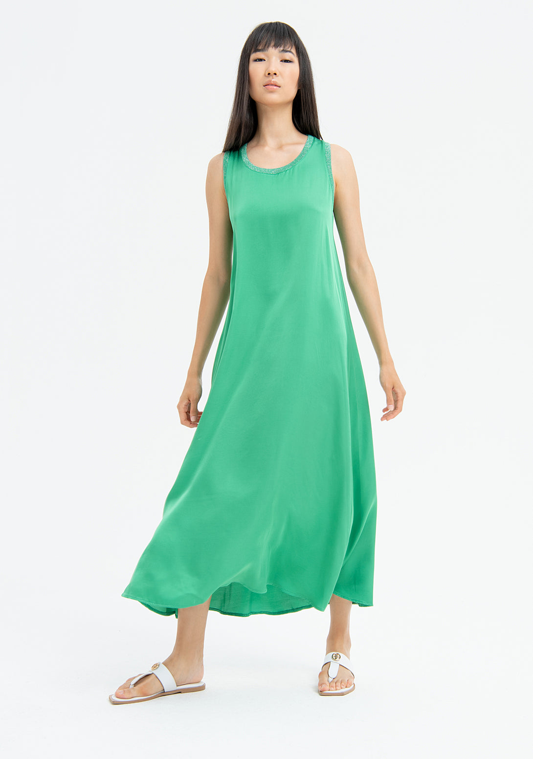 Dress A-shape middle length made in viscose Fracomina FJ23SD3005W45101-506-1