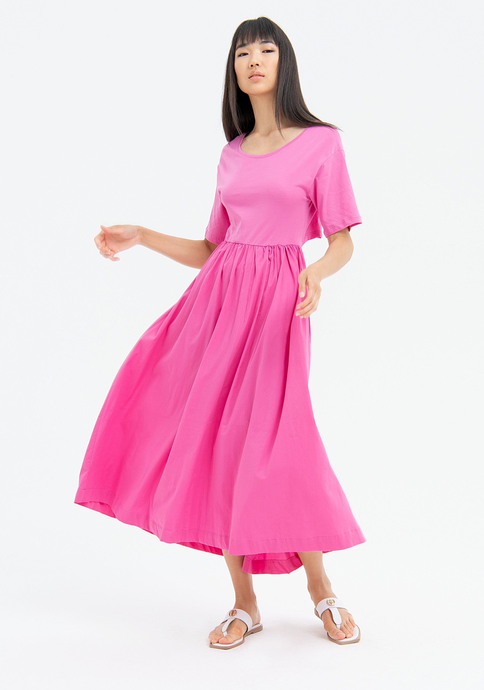 Long dress regular fit made in cotton Fracomina FJ23SD3006W40001-226-1