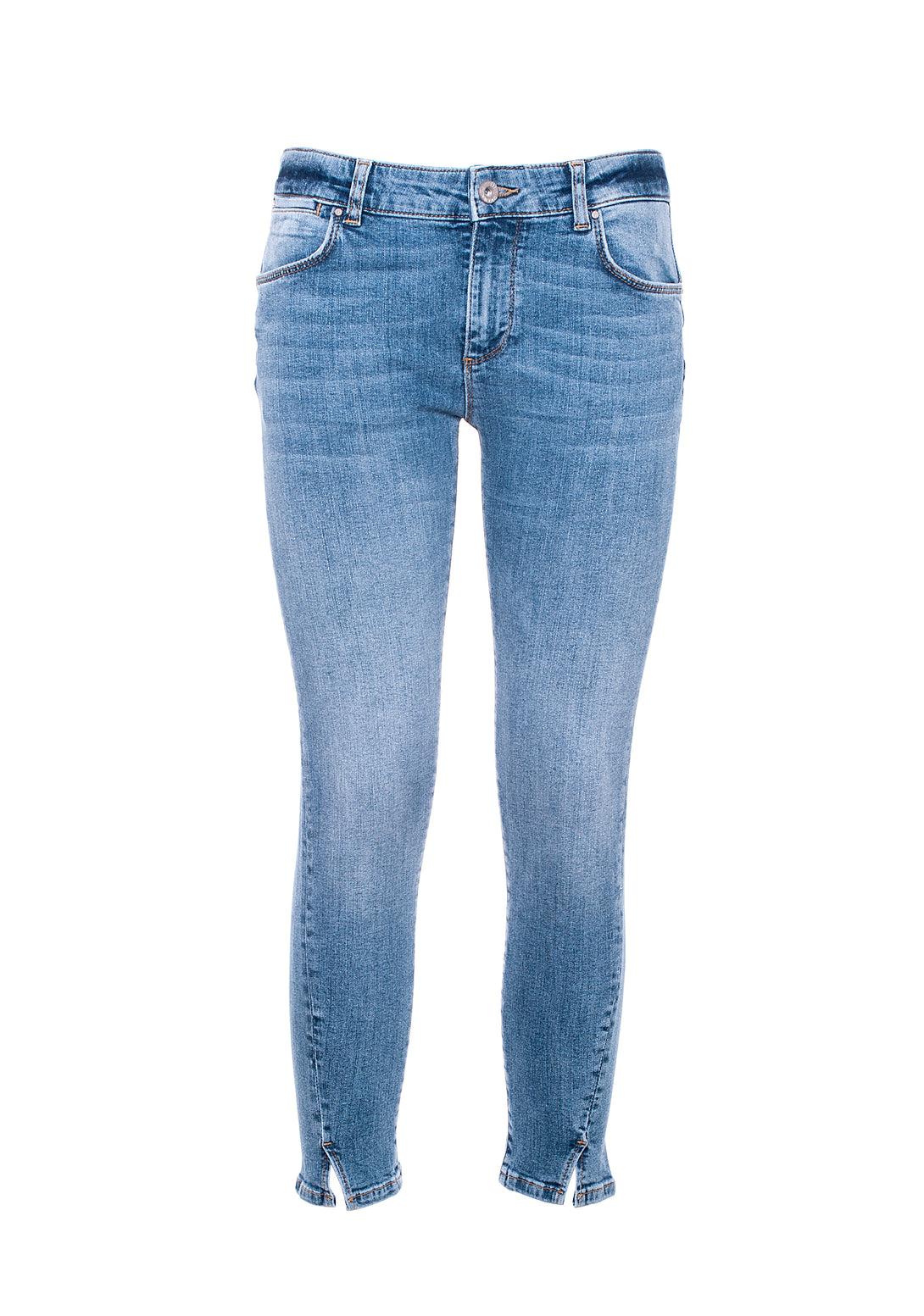 Jeans skinny fit with push-up effect made in stretch denim with middle wash Fracomina FP21SP5007D40102-258