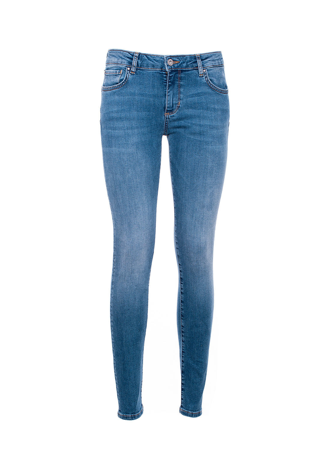 Jeans skinny fit with push-up effect made in stretch denim with middle stonewash Fracomina FP21SP5009D40702-349