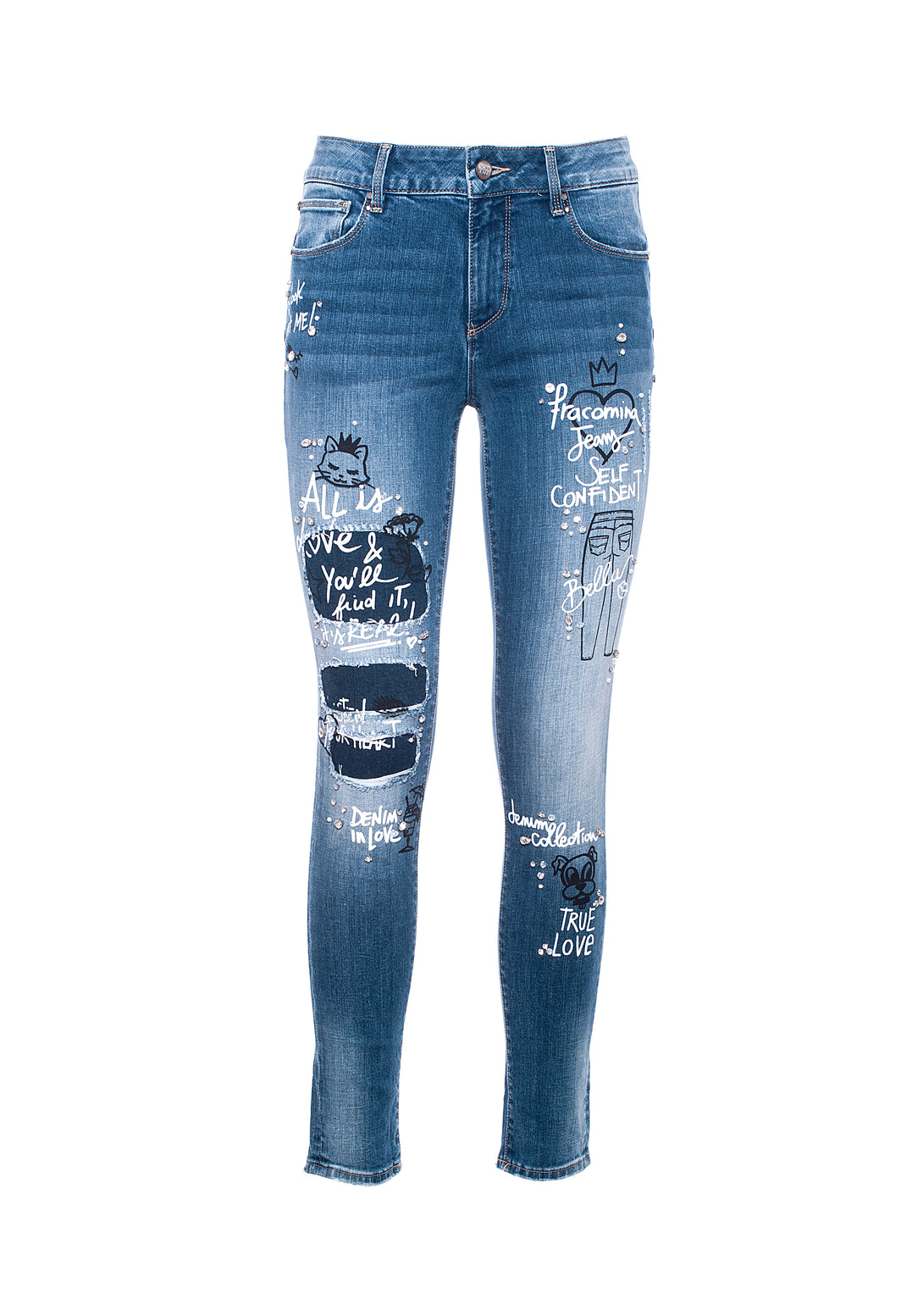 Jeans skinny fit made in stretch denim with middle wash