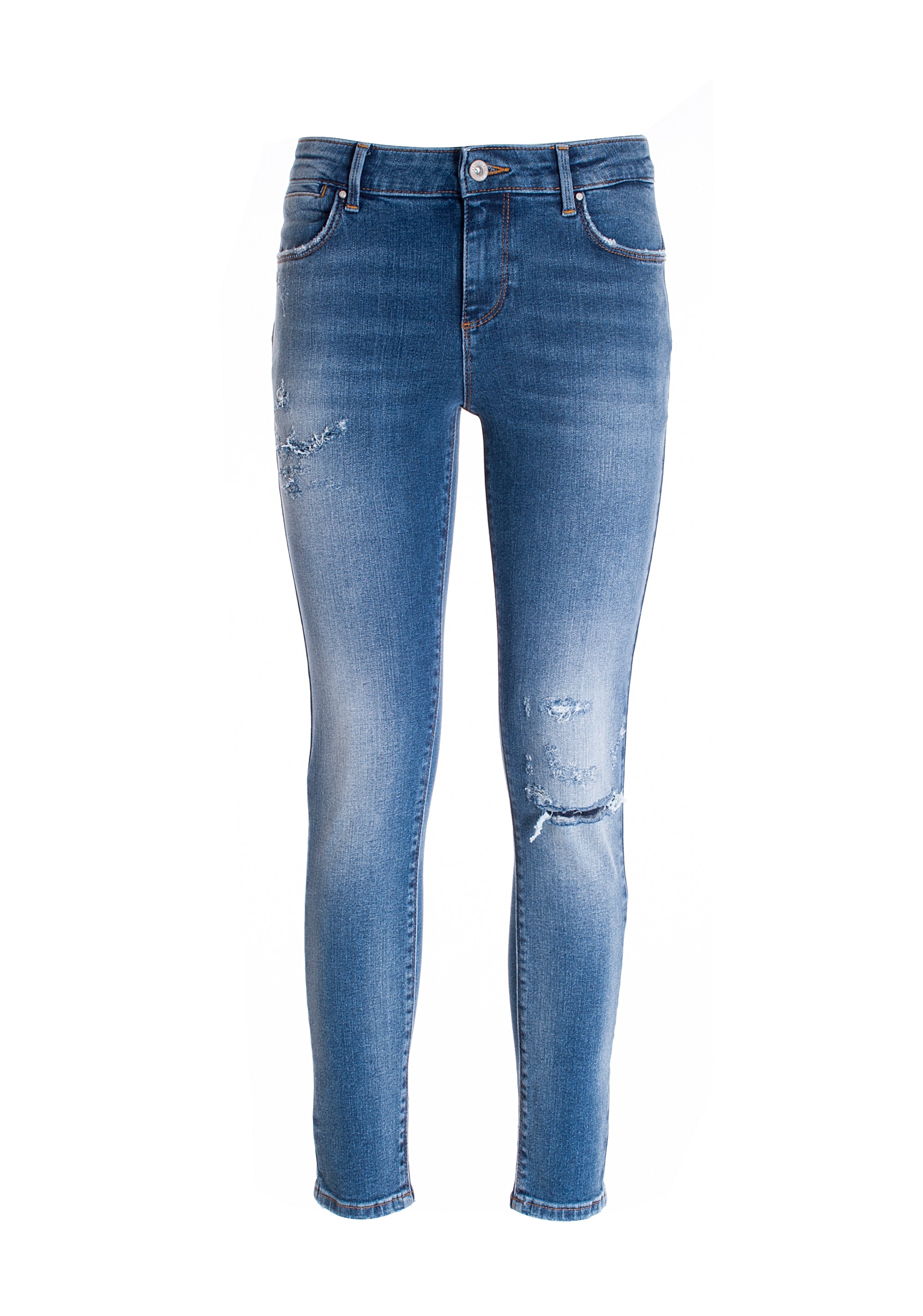 Jeans skinny fit with push-up effect made in stretch denim with middle wash Fracomina FP21WV1002D40902-430_06