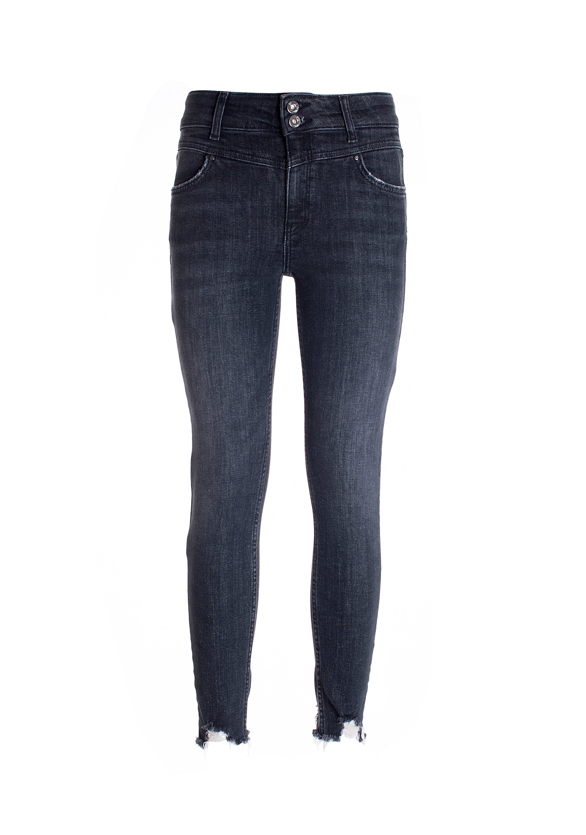 Jeans skinny fit made in black stretch denim with middle wash Fracomina FP21WV7003D40901-053_06