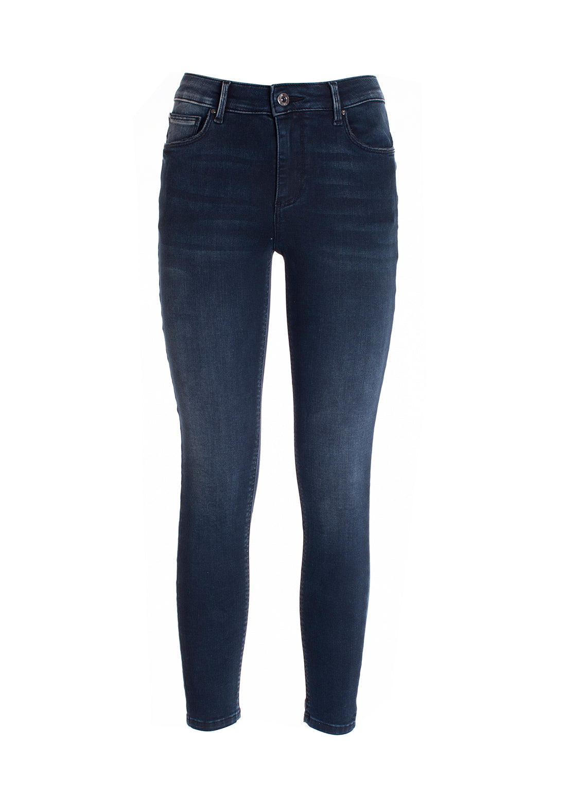 Jeans skinny fit with push-up effect made in stretch denim with dark wash