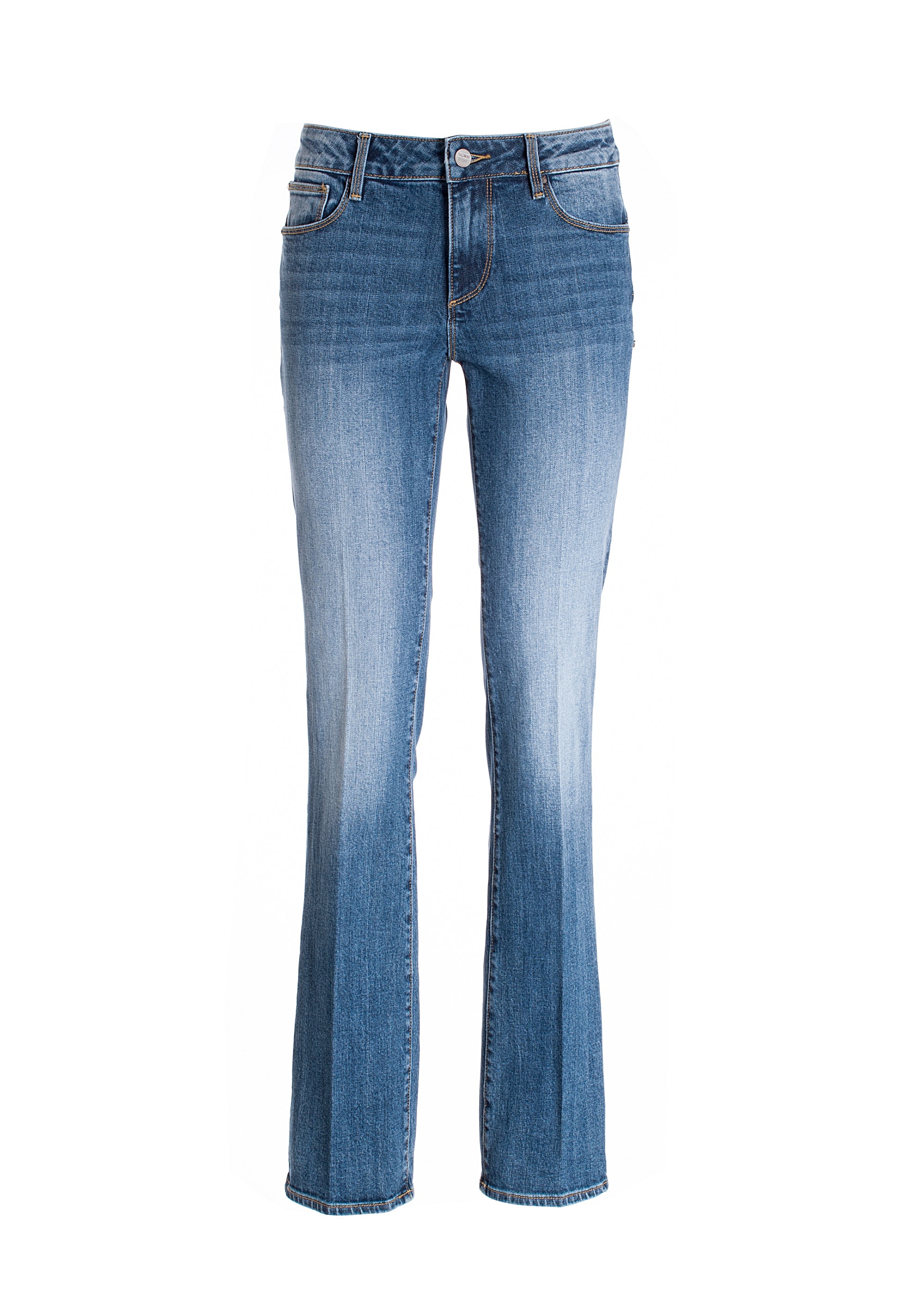 Jeans bootcut with push-up effect made in stretch denim with middle wash Fracomina FP21WV8020D40102-349_06