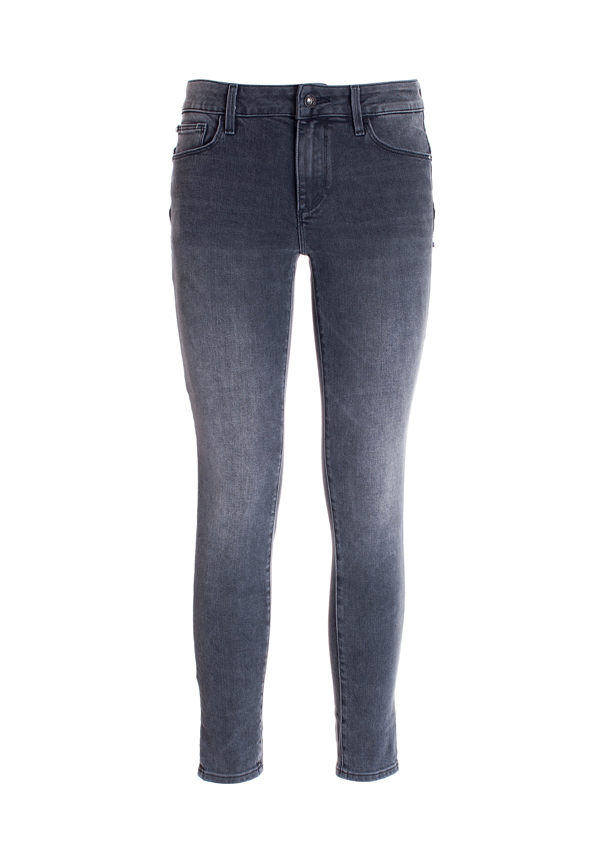 Jeans skinny fit with push-up effect made in black stretch denim with stone wash Fracomina FP21WV8023D40901-H21