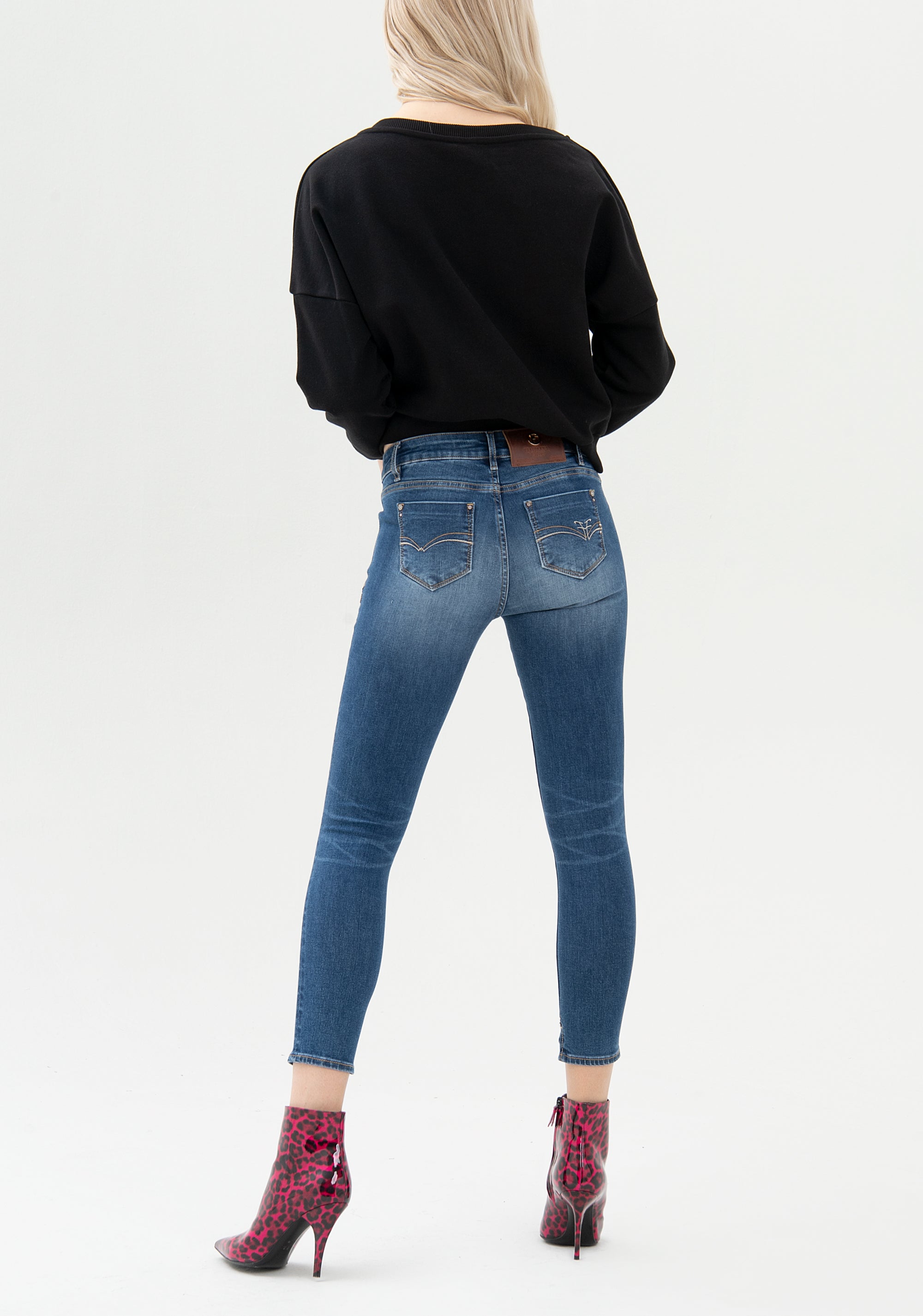 Jeans skinny made in denim with middle wash Fracomina FP21WV9003D40403-257_05