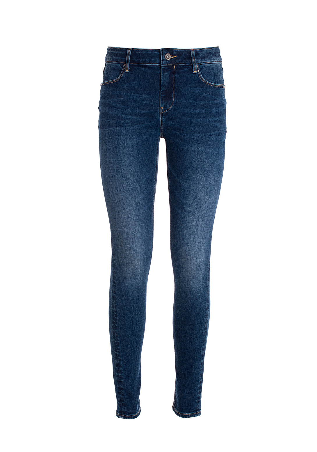 Jeans slim fit with push-up effect made in denim with dark wash