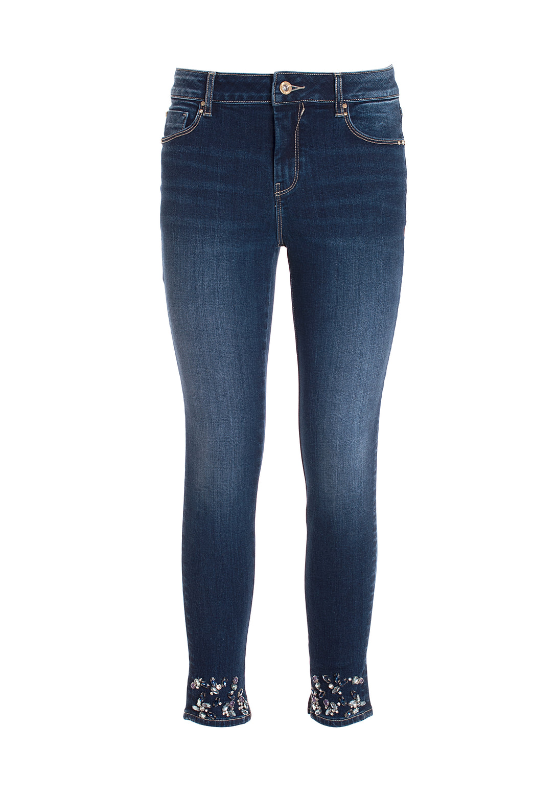 Jeans slim fit made in denim with dark wash