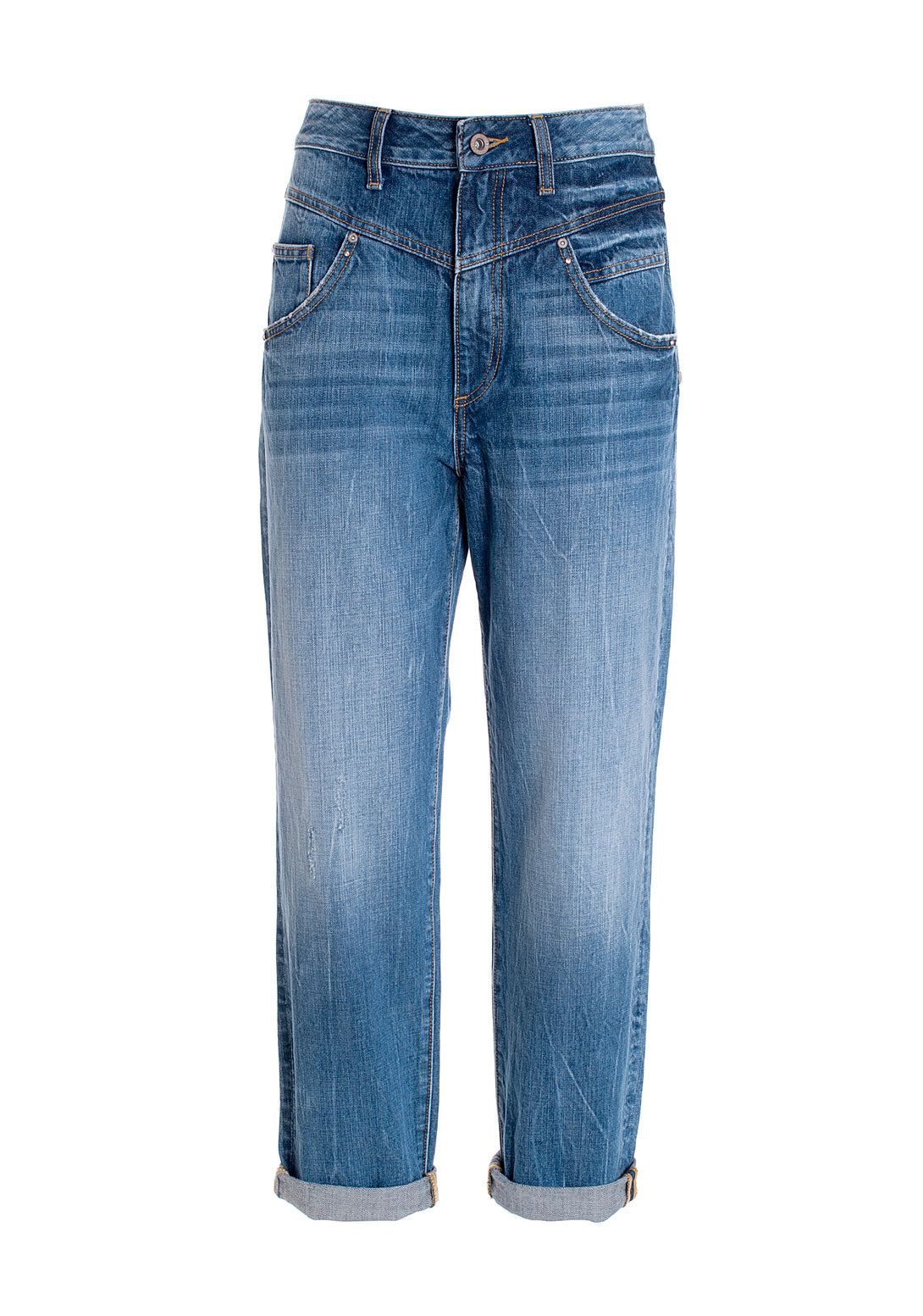 Jeans loose fit made in denim with middle wash