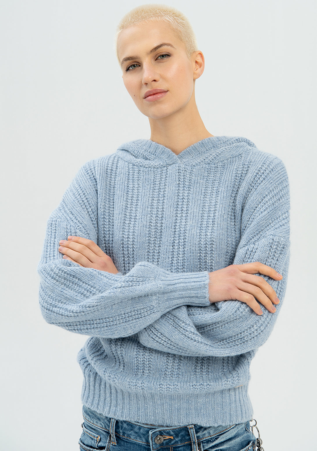 Knitwear regular fit with plaits Fracomina FP22WT7032K45701-D89-2