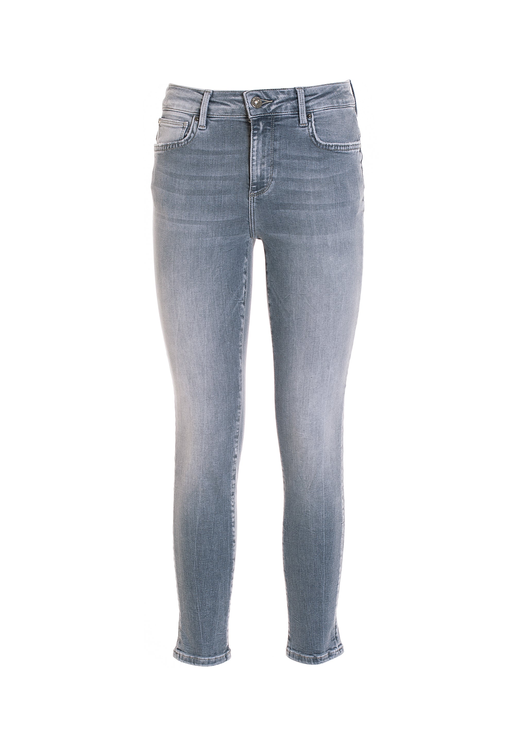 Jeans skinny fit with shape-up effect made in grey denim with middle wash Fracomina FP22WV8014D40493-156_1