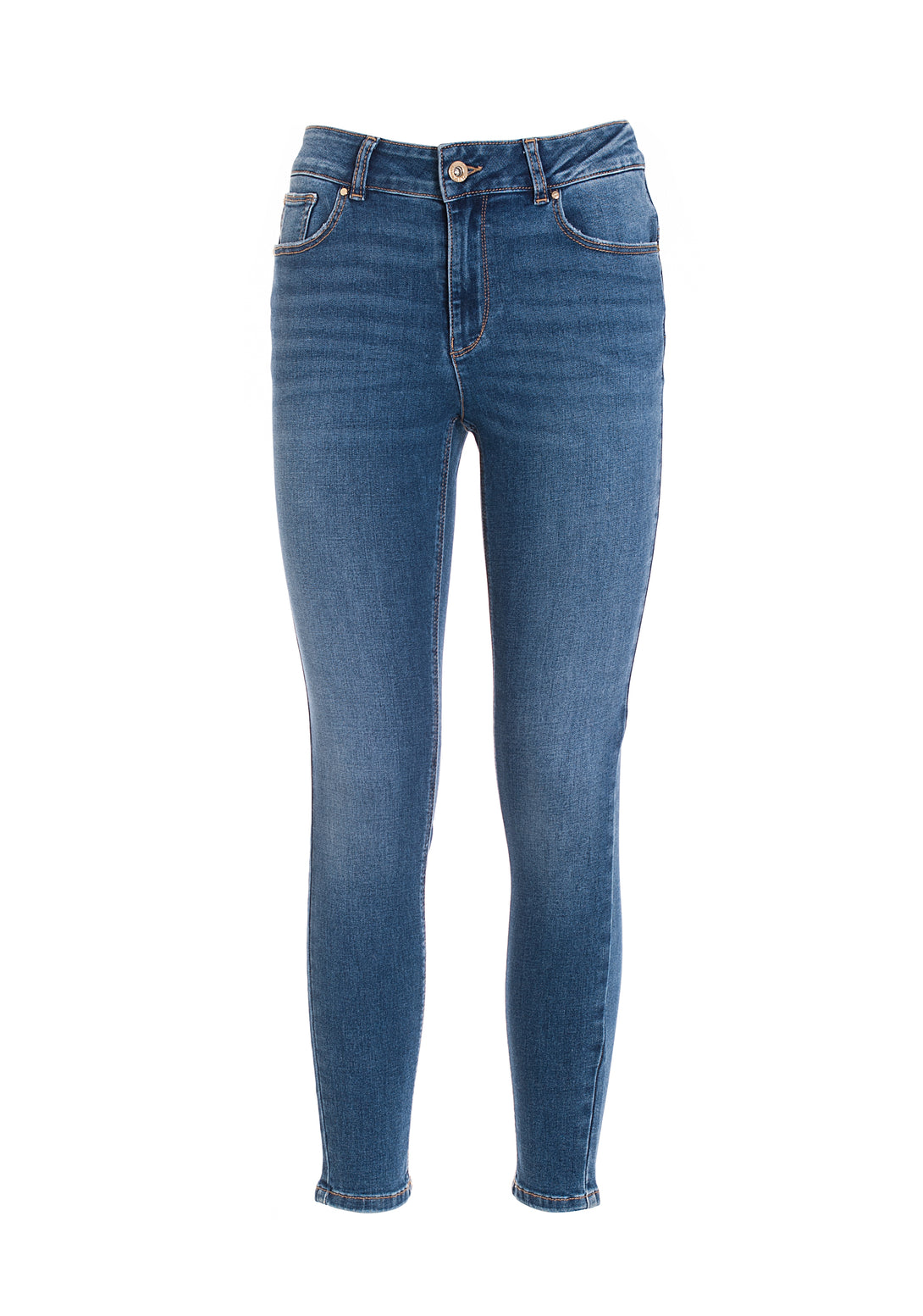Jeans skinny fit with shape-up effect made in denim with middle wash Fracomina FP22WV8019D40402-A99