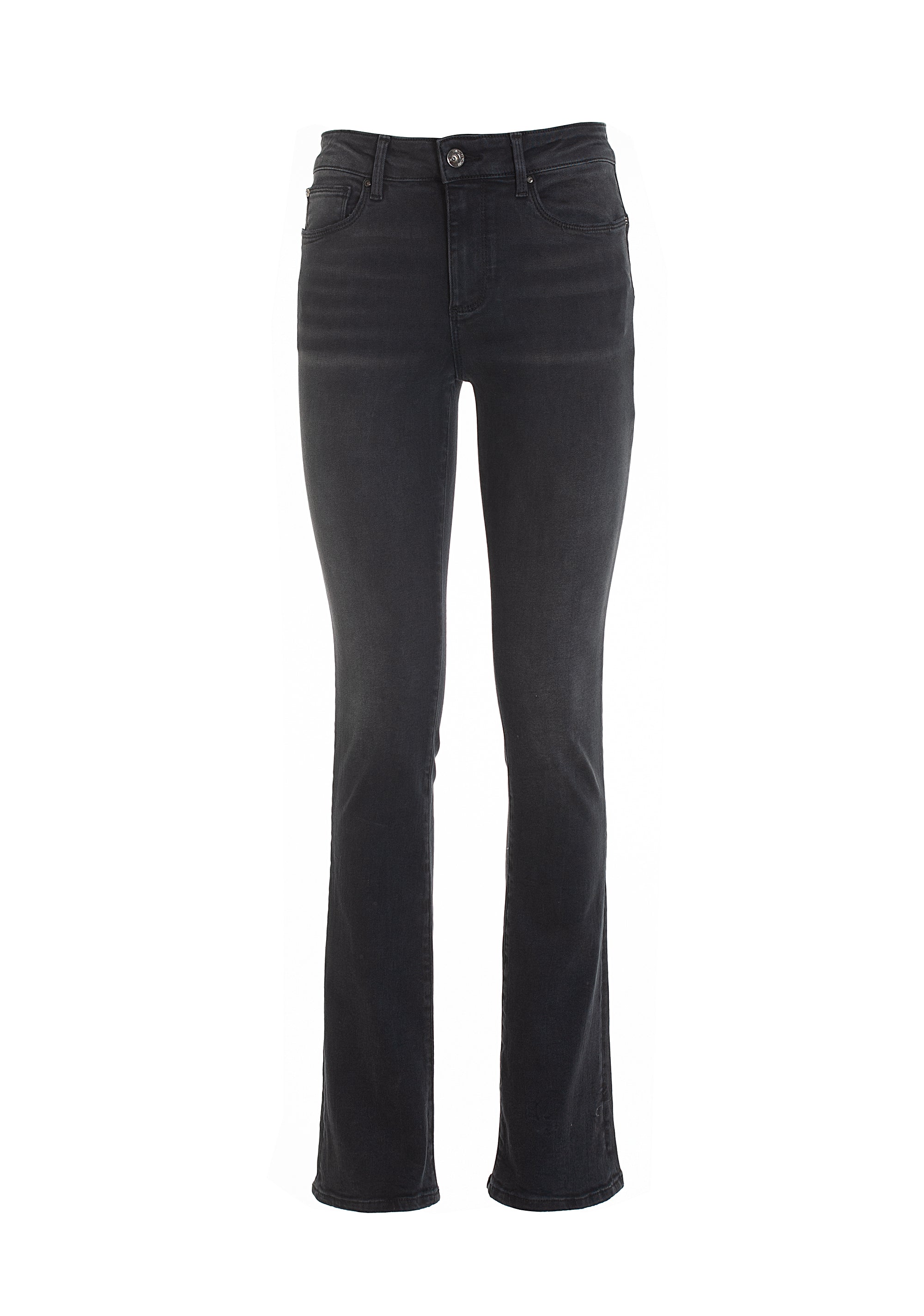 Jeans skinny fit with shape-up effect made in black denim with dark wash Fracomina FP22WV8026D40101-053_1