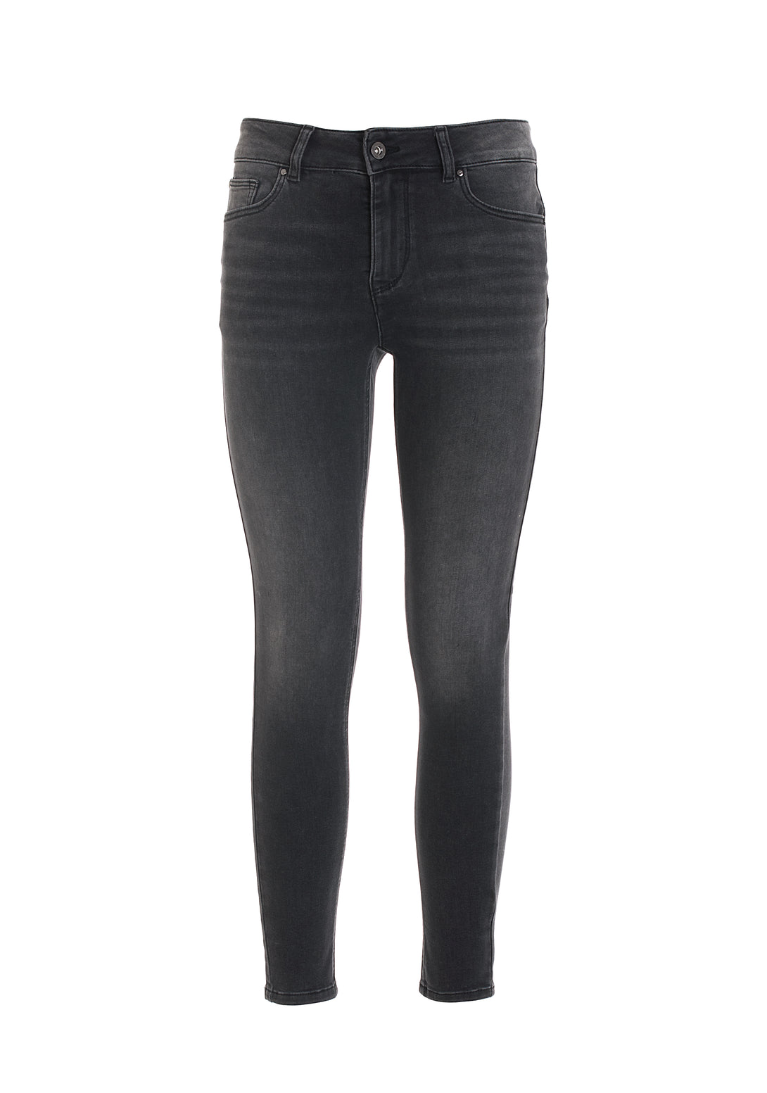 Jeans skinny fit with shape-up effect made in black denim with dark wash